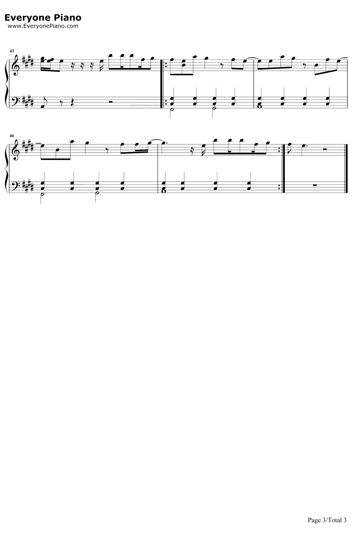 8Letters钢琴谱-WhyDon'tWe3