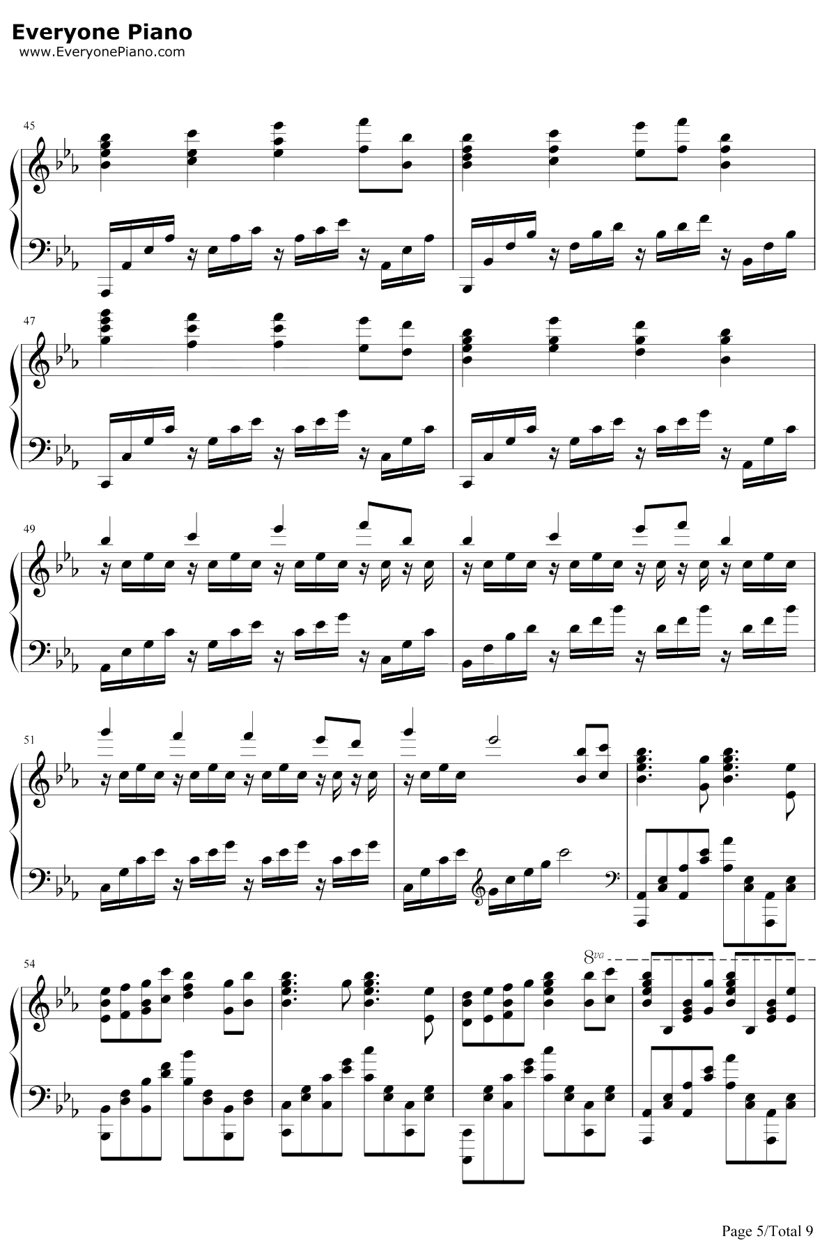 Bios钢琴谱-泽野弘之-罪恶王冠拔剑神曲5