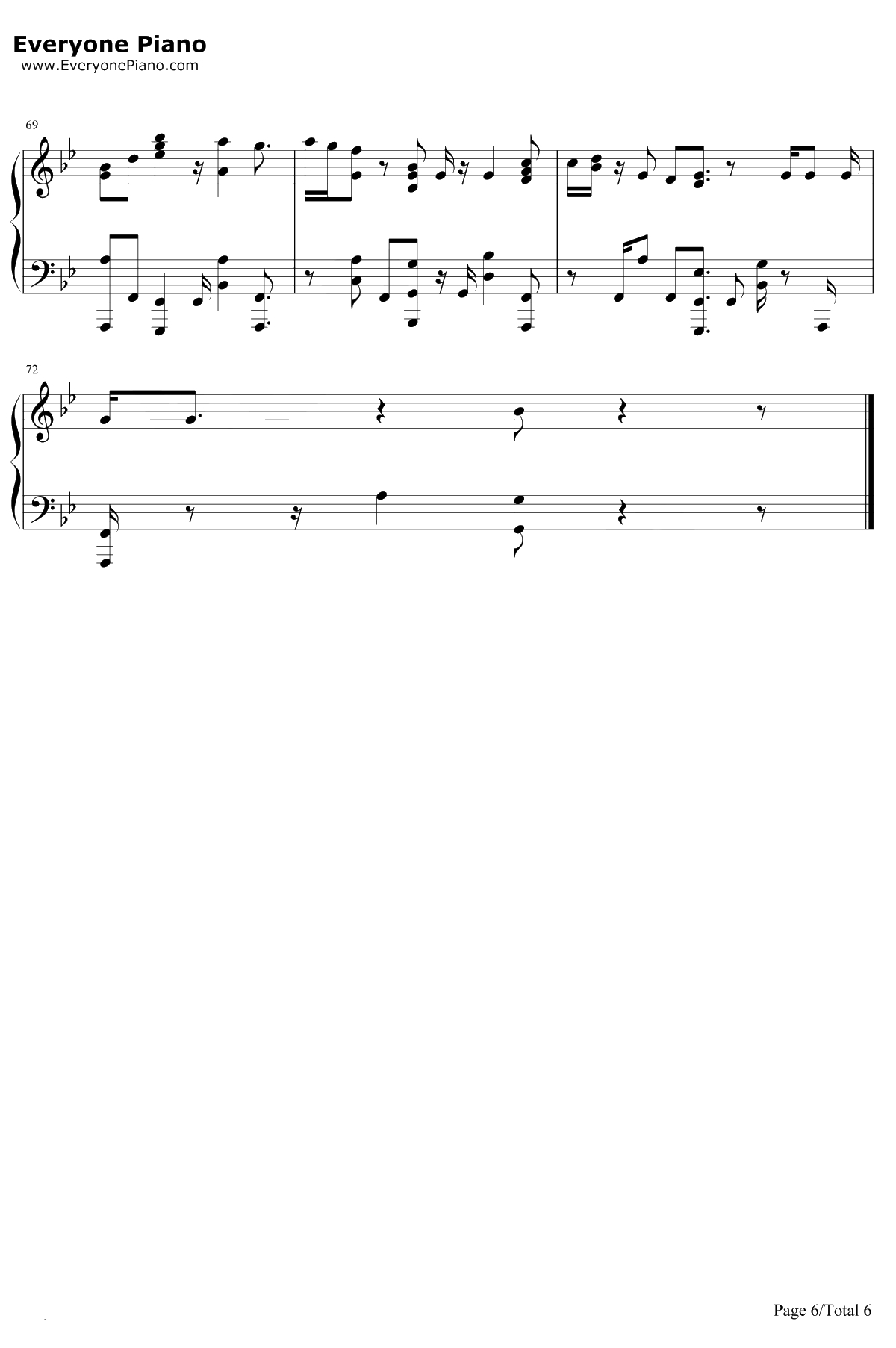 Friend Of Mine钢琴谱-Avicii6