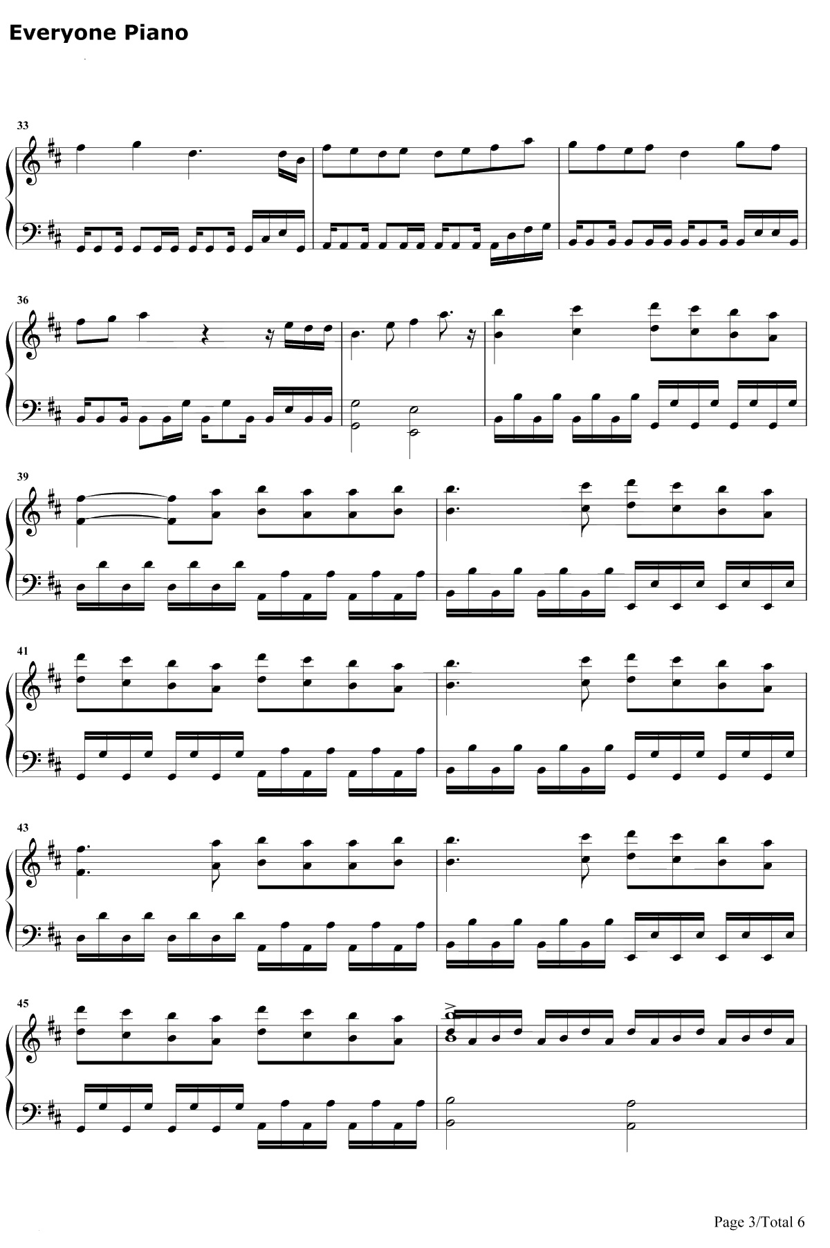 恋は戦争钢琴谱-初音未来-恋爱就是战争3