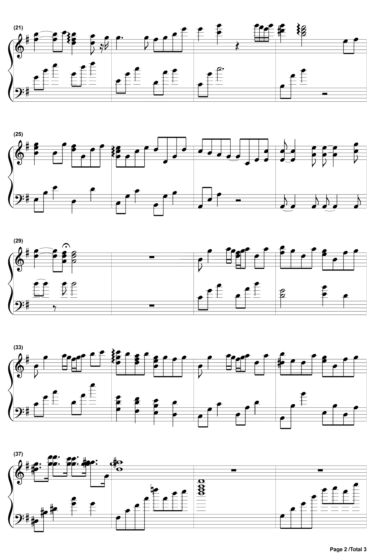 You Are Not Alone钢琴谱-梶浦由记-完整版2