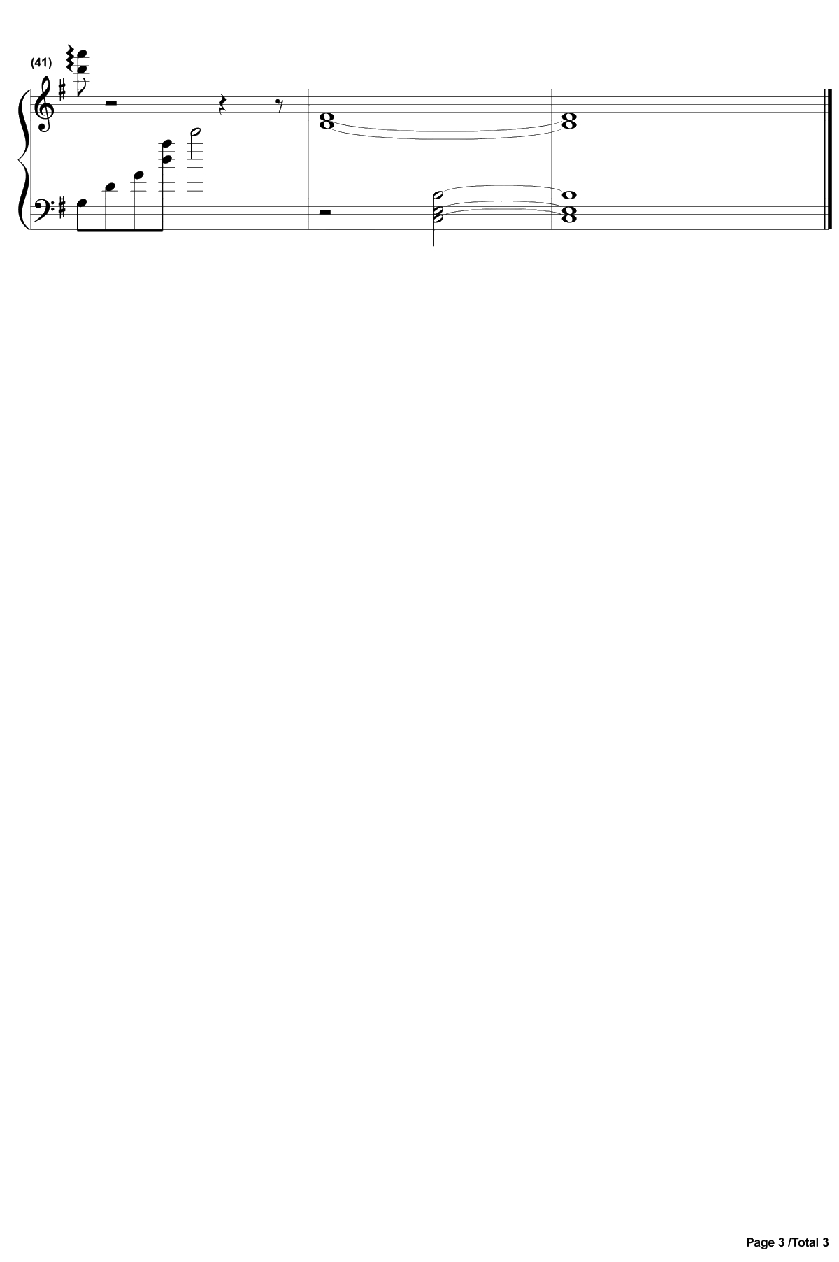 You Are Not Alone钢琴谱-梶浦由记-完整版3