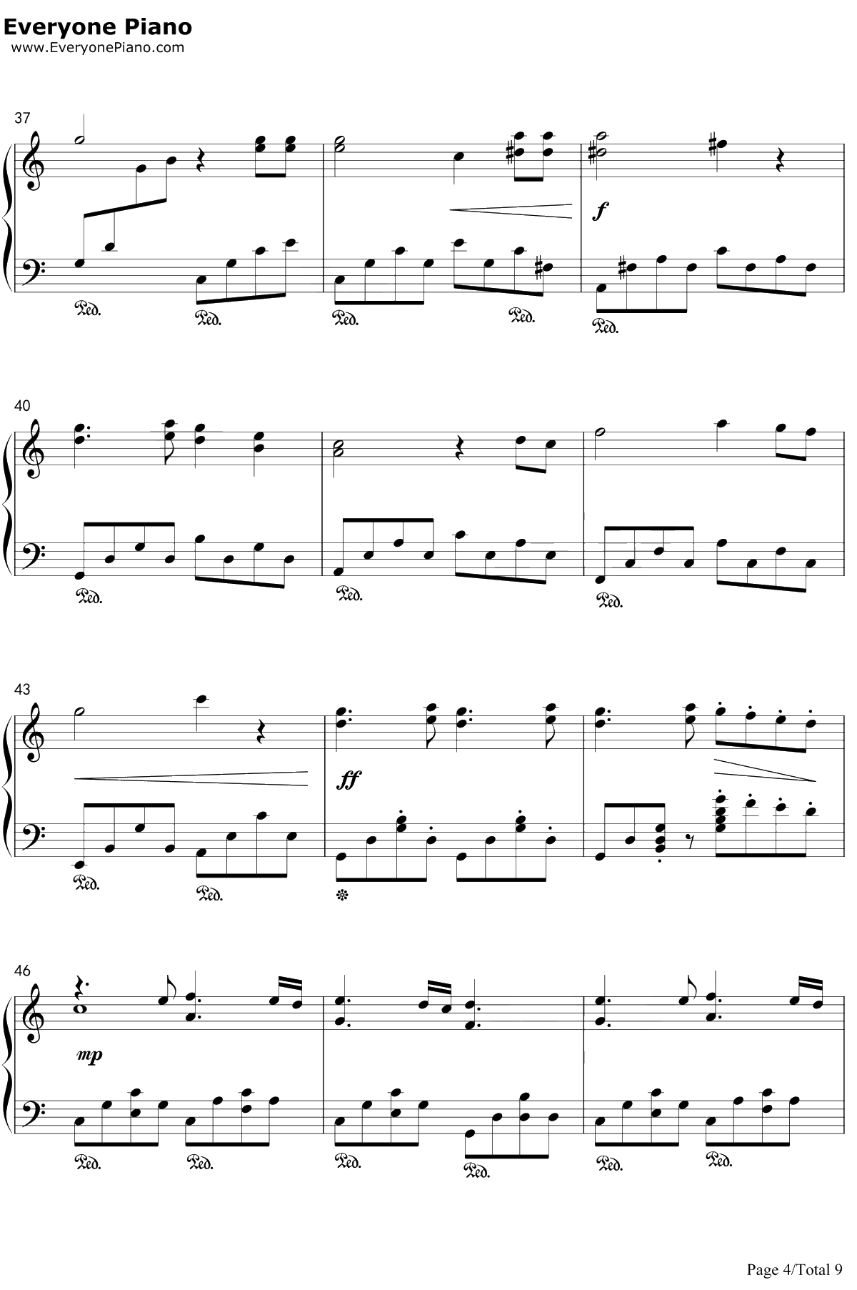 先生あのね钢琴谱-長縄まりあ井上喜久子-工作细胞OST4