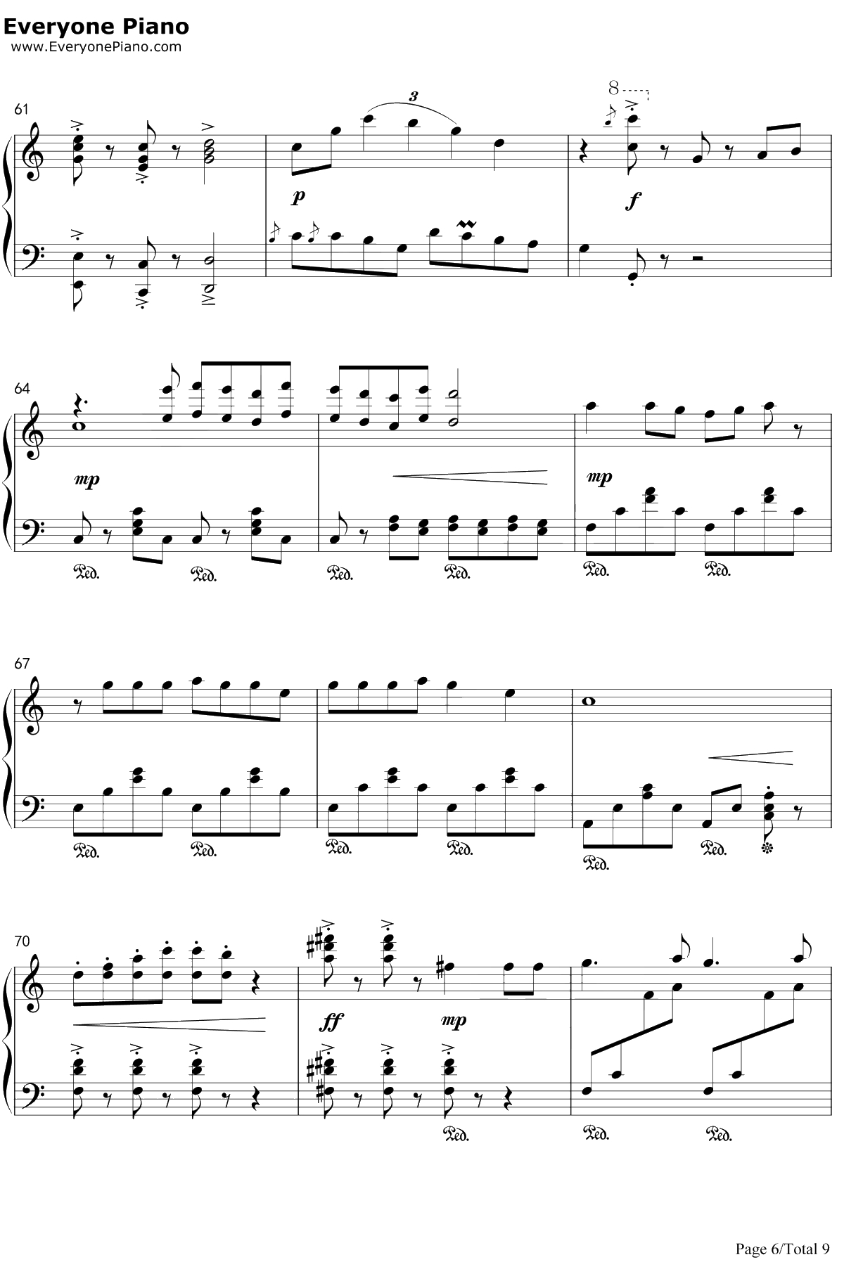 先生あのね钢琴谱-長縄まりあ井上喜久子-工作细胞OST6