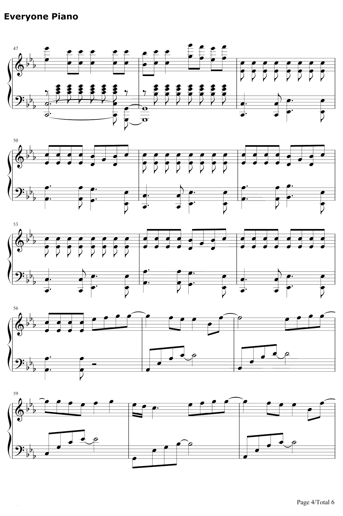 Handclap钢琴谱-Fitz&TheTantrums-神偷奶爸3宣传曲4