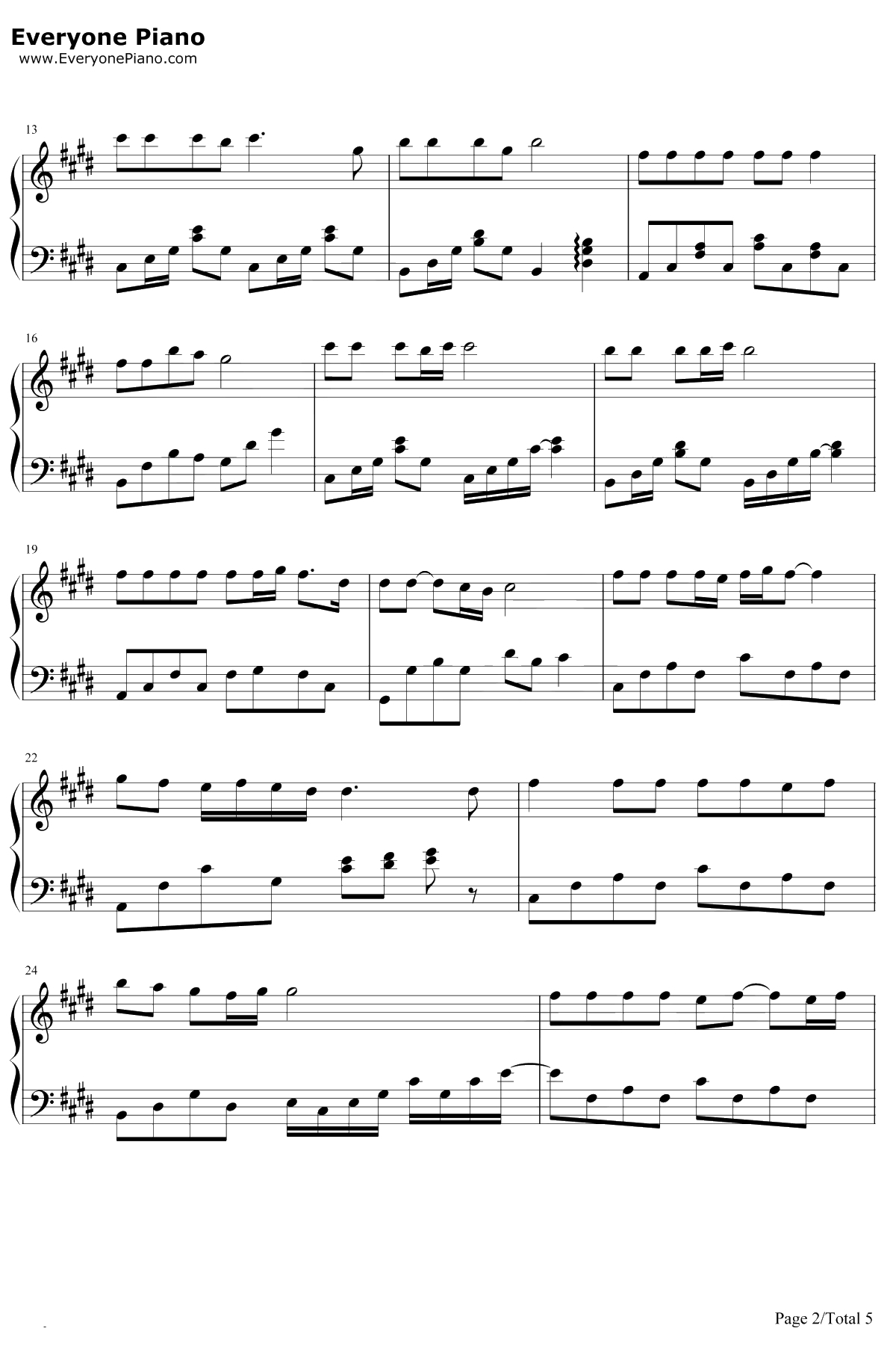 星星点灯钢琴谱-郑智化2