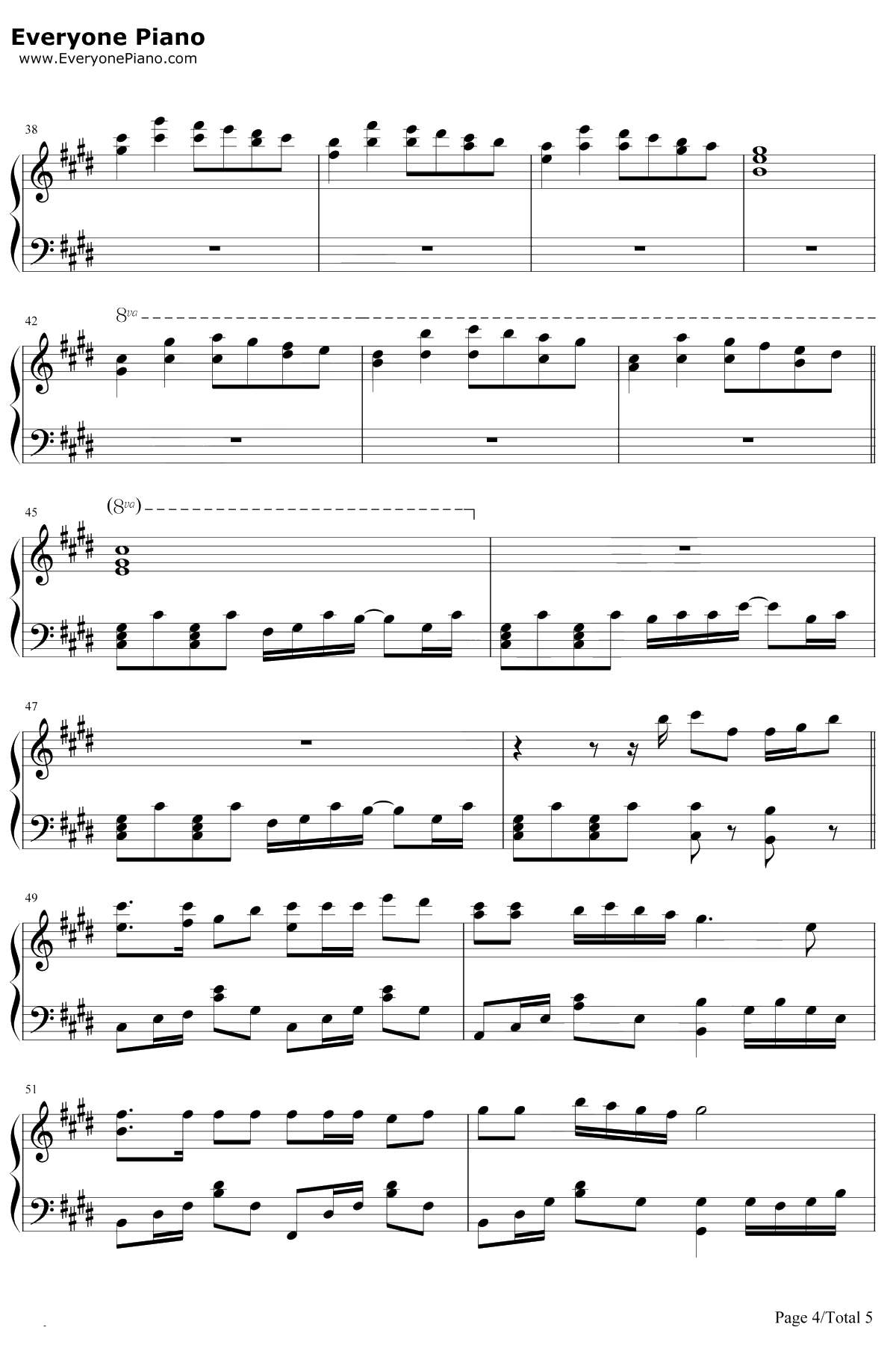 星星点灯钢琴谱-郑智化4