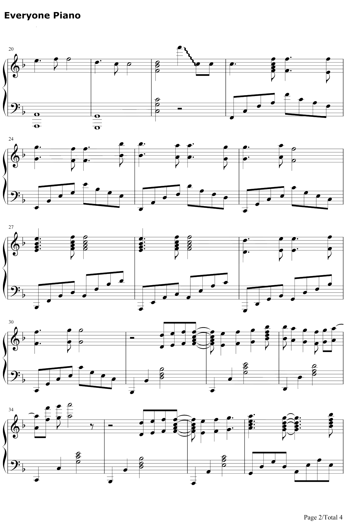 ユキトキ钢琴谱-やなぎなぎ-我的青春恋爱喜剧果然有问题OP2