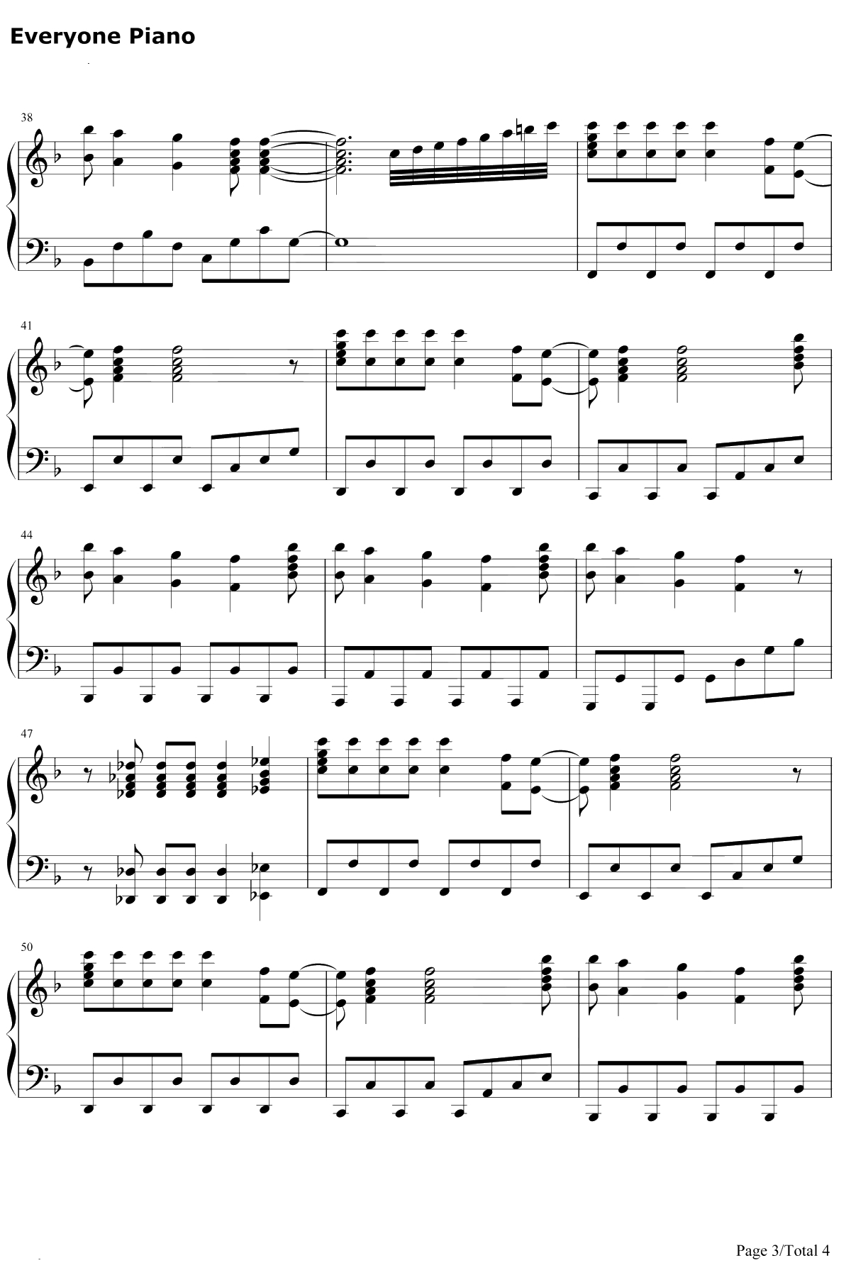 ユキトキ钢琴谱-やなぎなぎ-我的青春恋爱喜剧果然有问题OP3