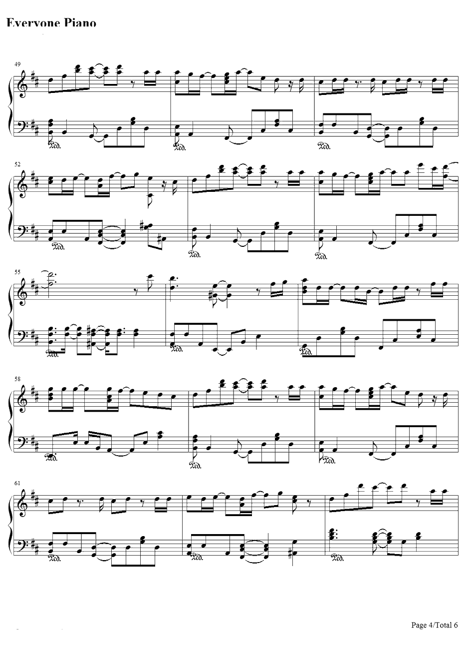 Heavenly Days钢琴谱-新垣结衣-恋空OST4