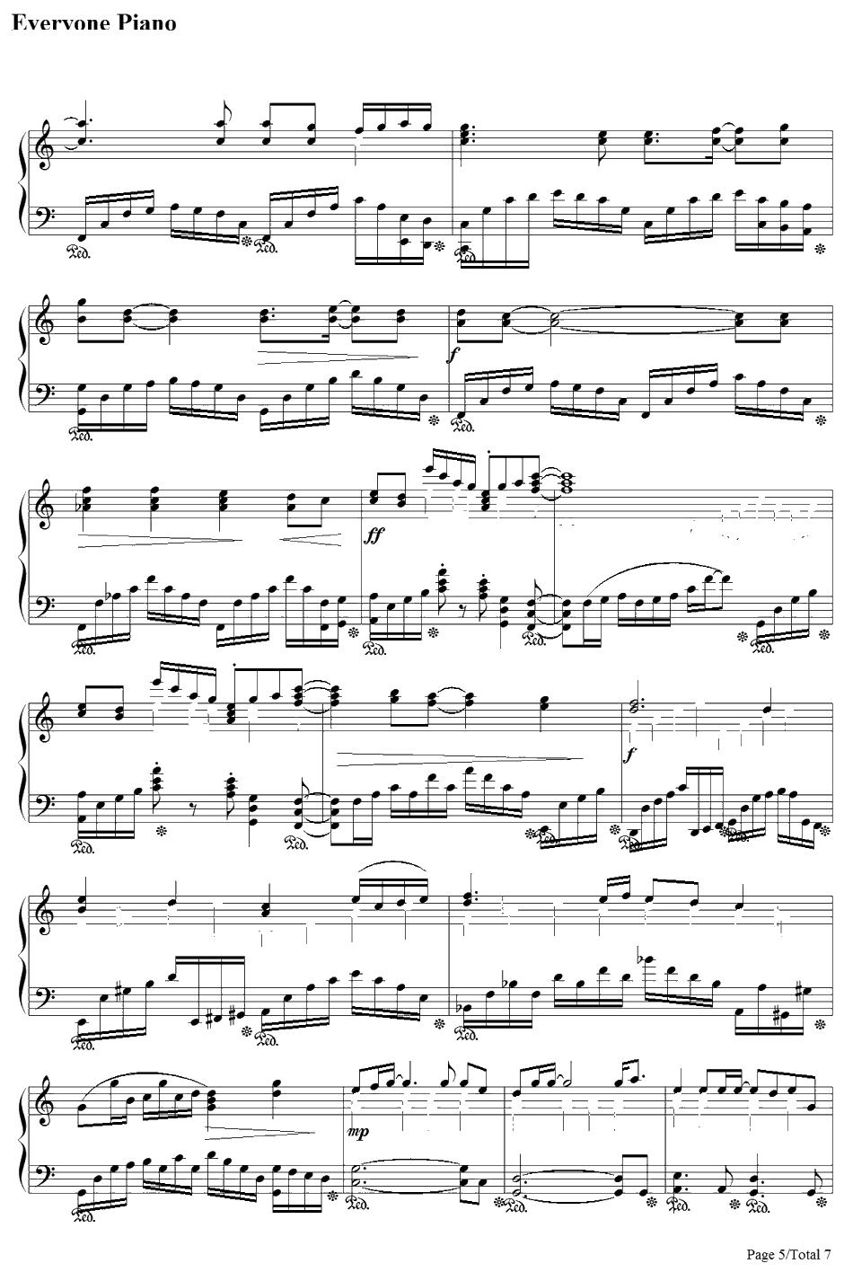 忘れ咲き钢琴谱-GARNETCROW-名侦探柯南ED5