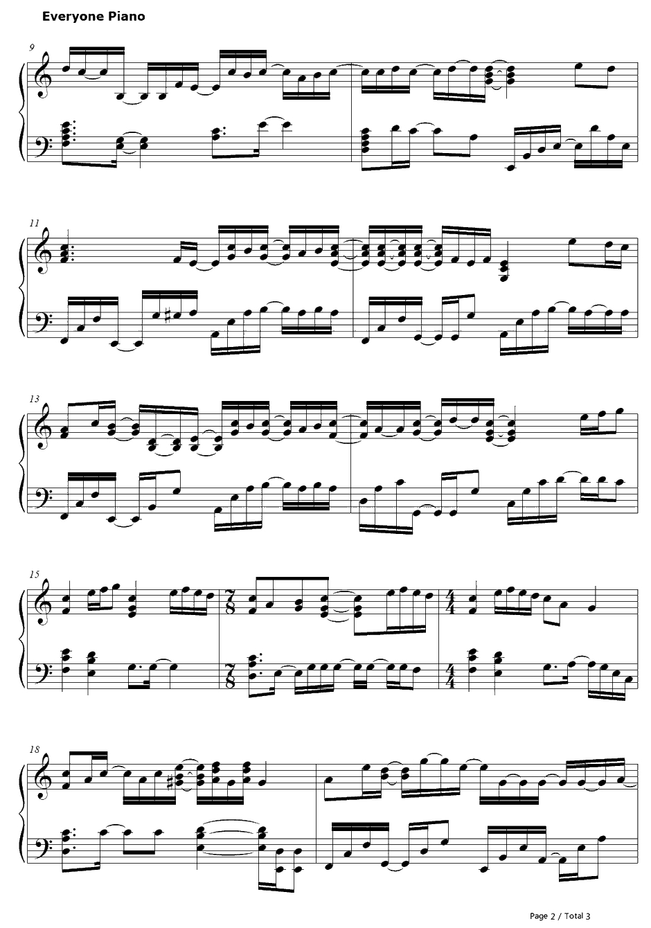 ホログラム钢琴谱-NICOTouchestheWalls-Hologram-钢之炼金术师FULLMETALALCHEMISTOP2 2