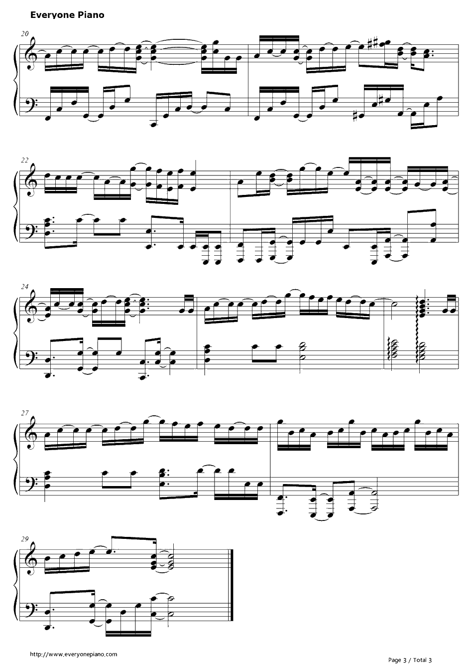 ホログラム钢琴谱-NICOTouchestheWalls-Hologram-钢之炼金术师FULLMETALALCHEMISTOP2 3