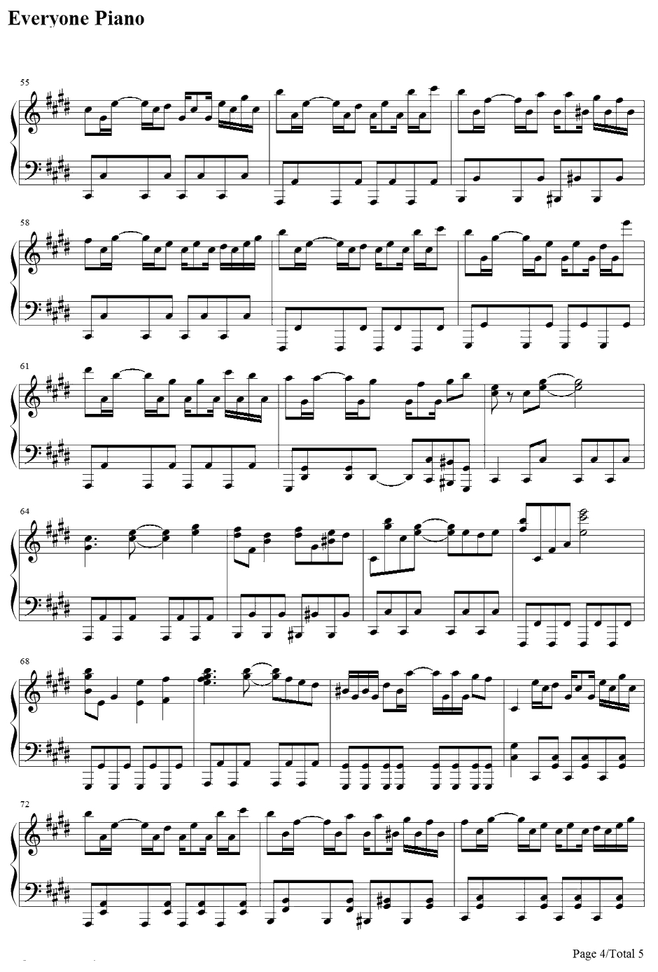 Evans钢琴谱-西村宜隆(DJYOSHITAKA)-乐动魔方OST-JUBEATOST4