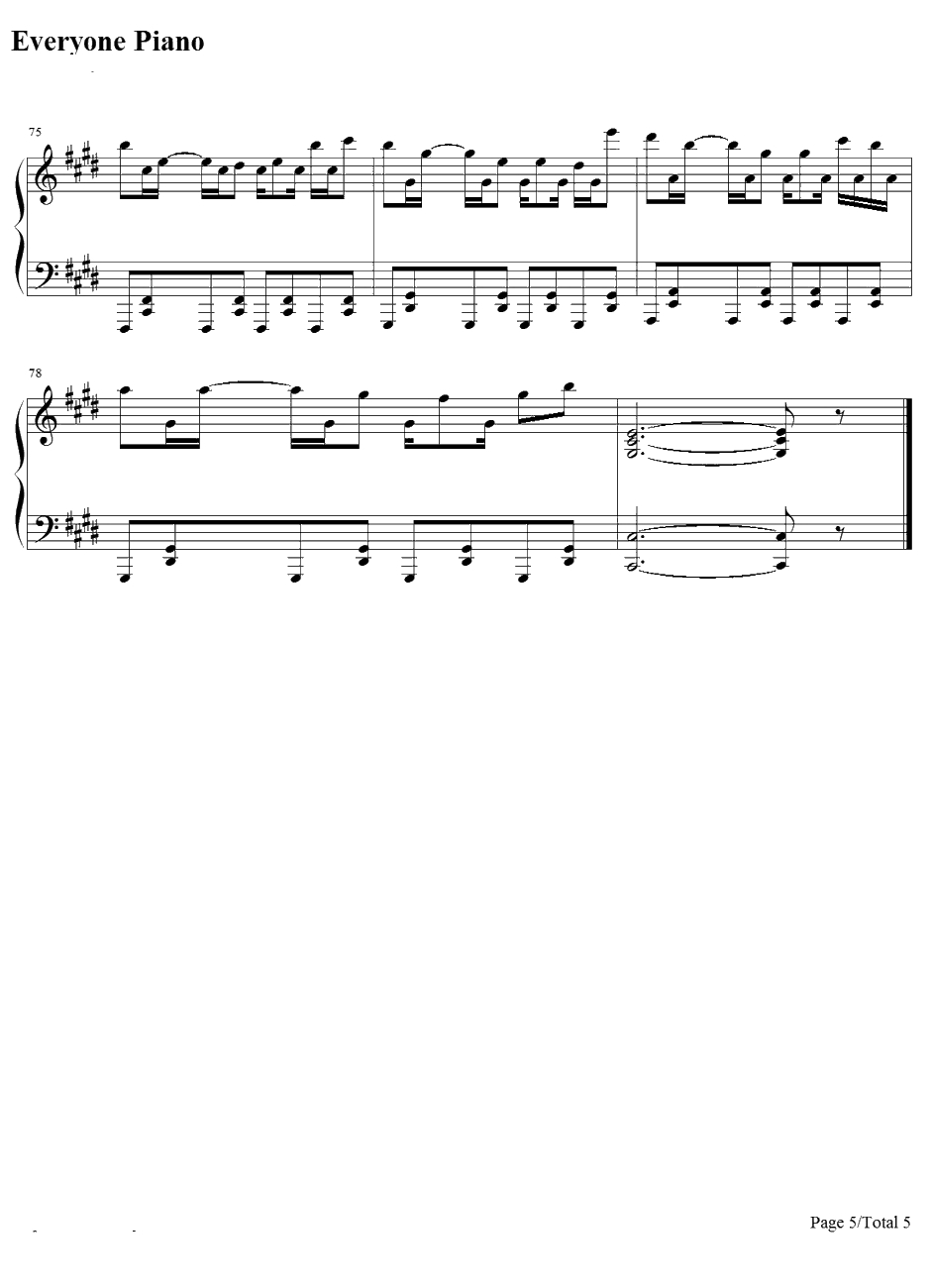 Evans钢琴谱-西村宜隆(DJYOSHITAKA)-乐动魔方OST-JUBEATOST5