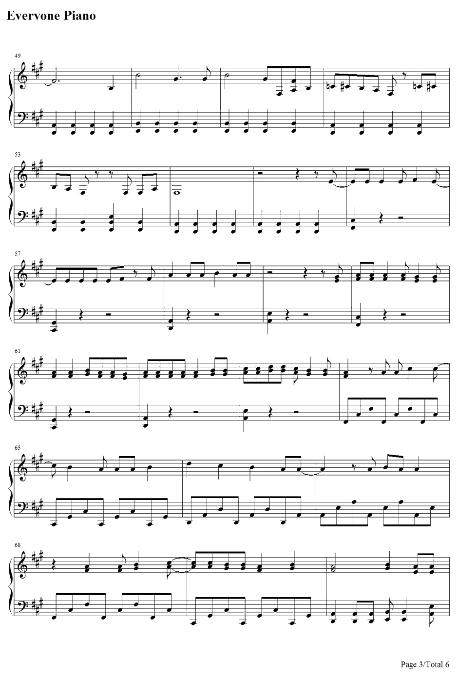 瞬間センチメンタル钢琴谱-SCANDAL-伤感瞬间-钢之炼金术师FULLMETALALCHEMISTED43