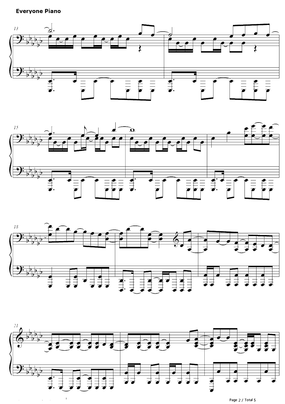 Before my body is dry钢琴谱-小林未郁-斩服少女OST2