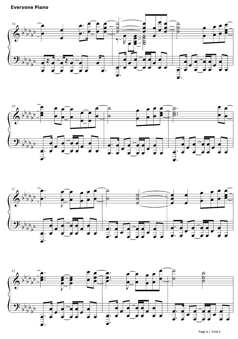 Before my body is dry钢琴谱-小林未郁-斩服少女OST4