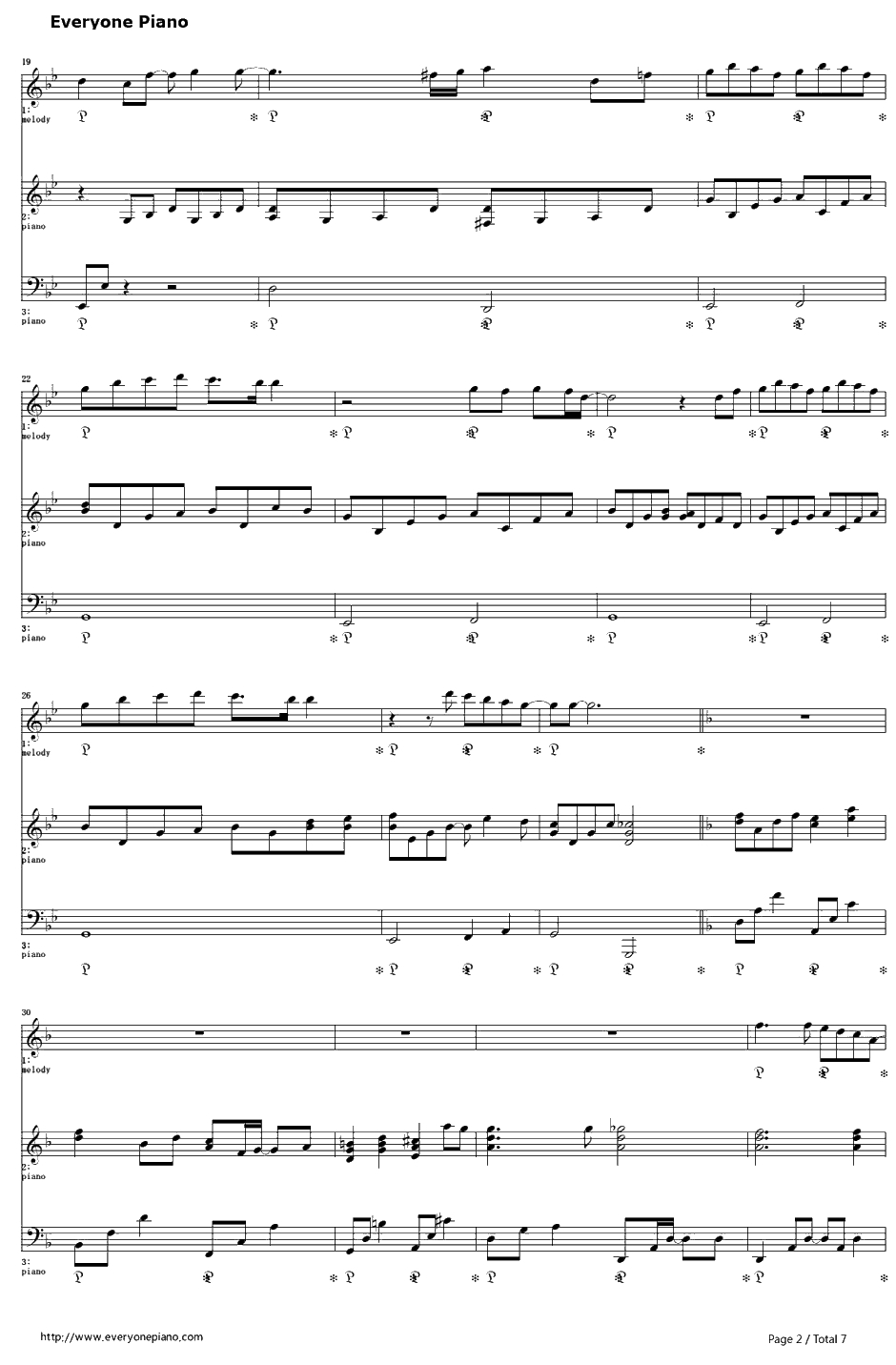 时空のたもと钢琴谱-Taja-1年戦争秘录主题歌2