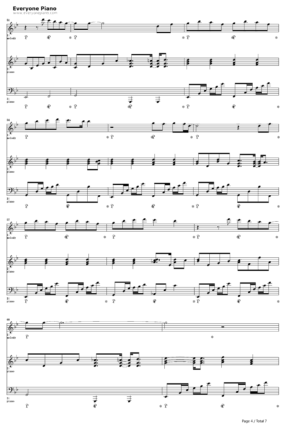 时空のたもと钢琴谱-Taja-1年戦争秘录主题歌4