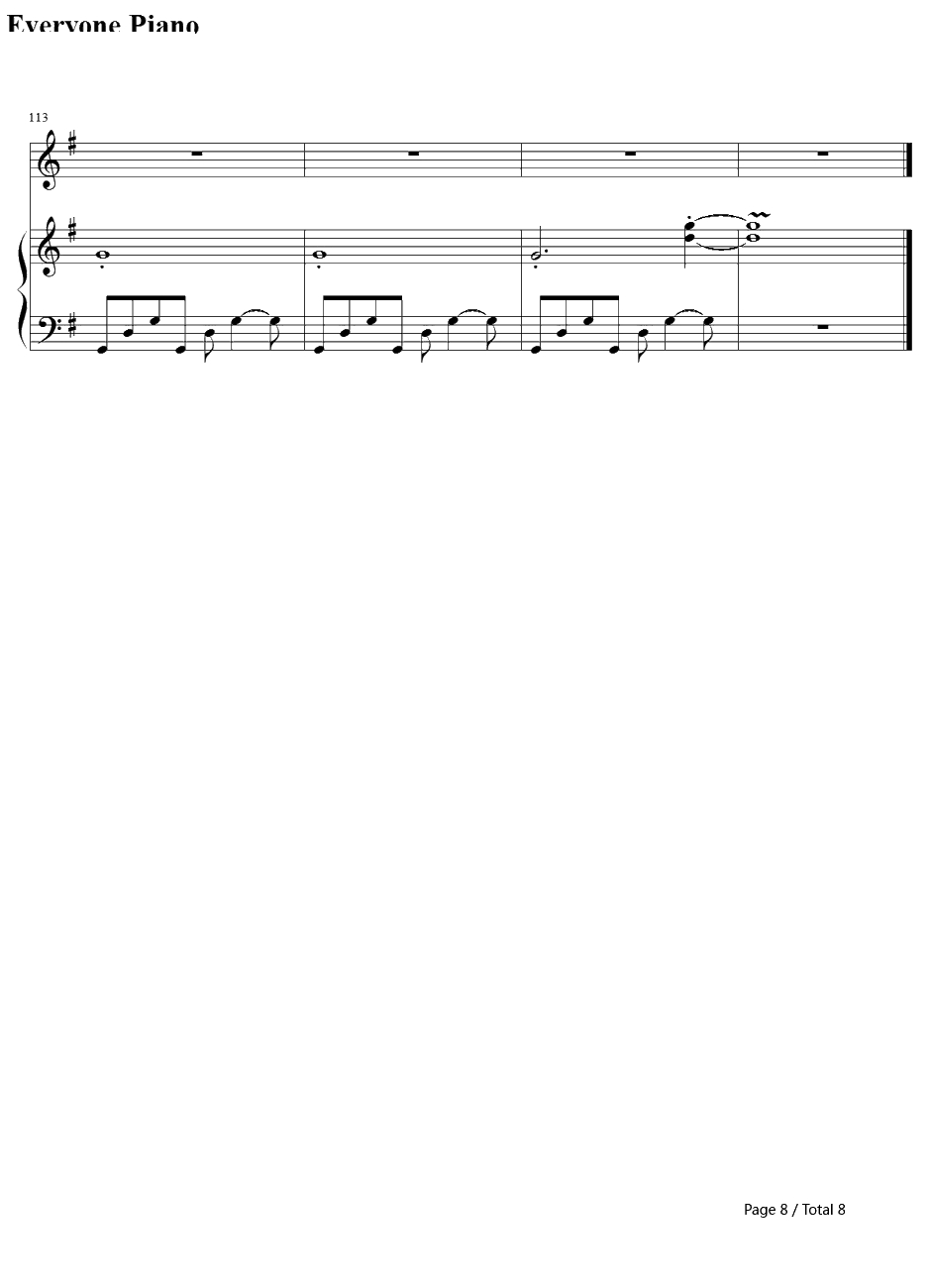 Wake Me Up When September Ends钢琴谱-GreenDay(绿日乐队)8