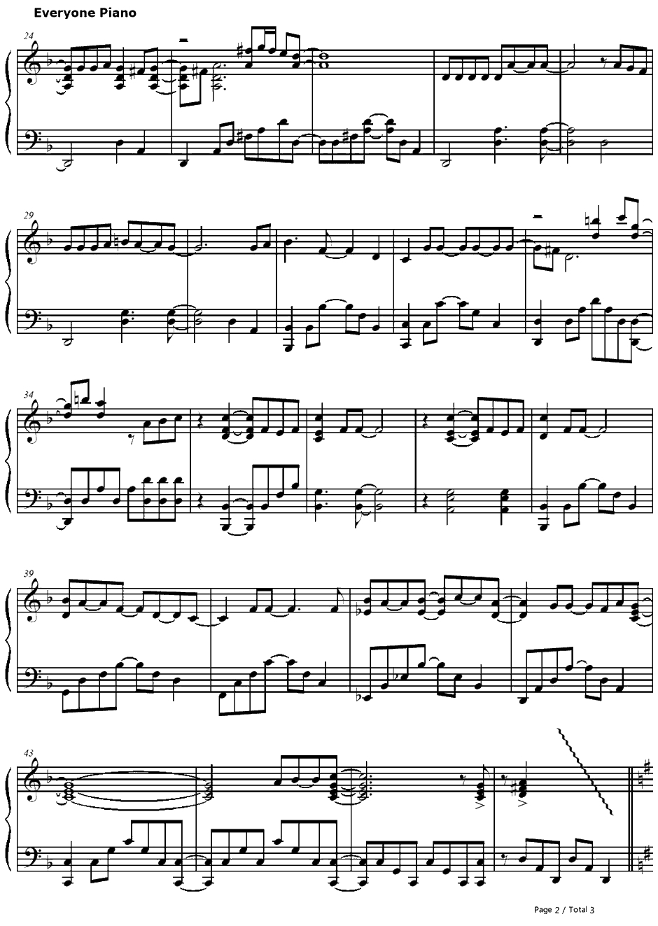 片翼のイカロス钢琴谱-榊原ゆい-H2O~FOOTPRINTSINTHESAND~OP2