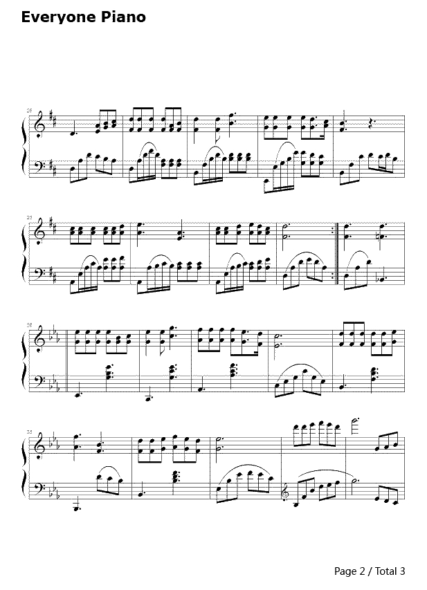 同桌的你钢琴谱--老狼2