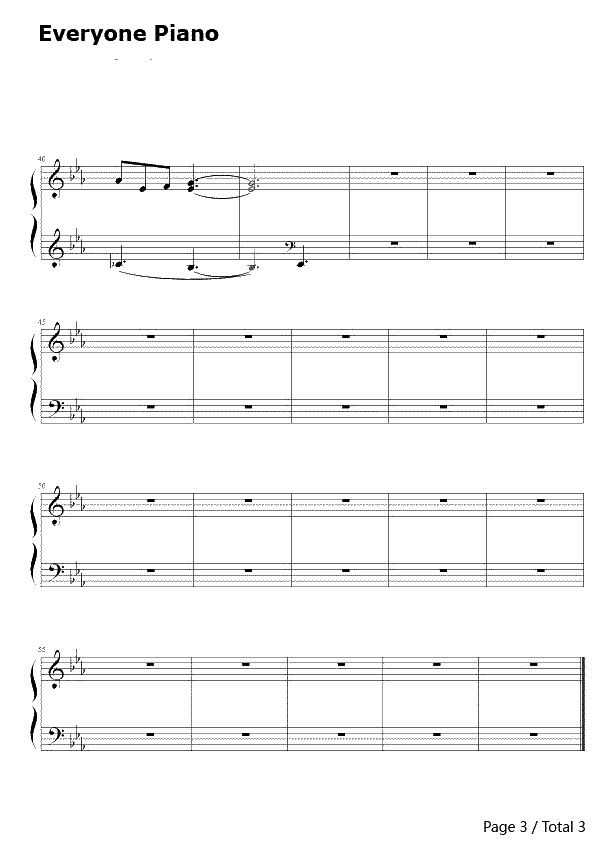 同桌的你钢琴谱--老狼3