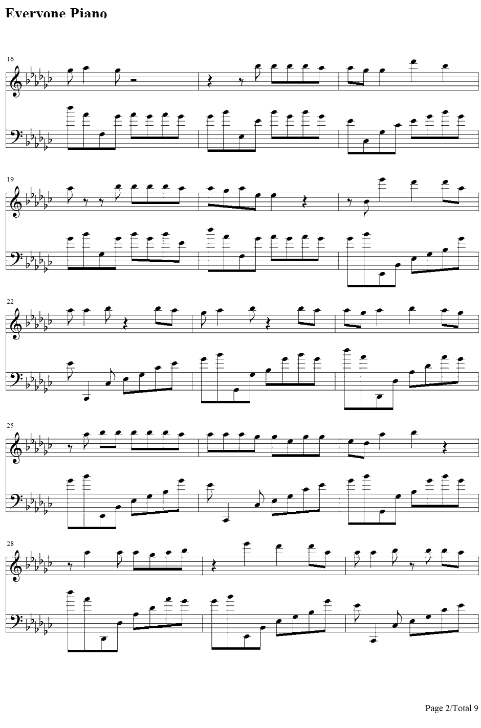 Burnin' It Down钢琴谱-JasonAldean2