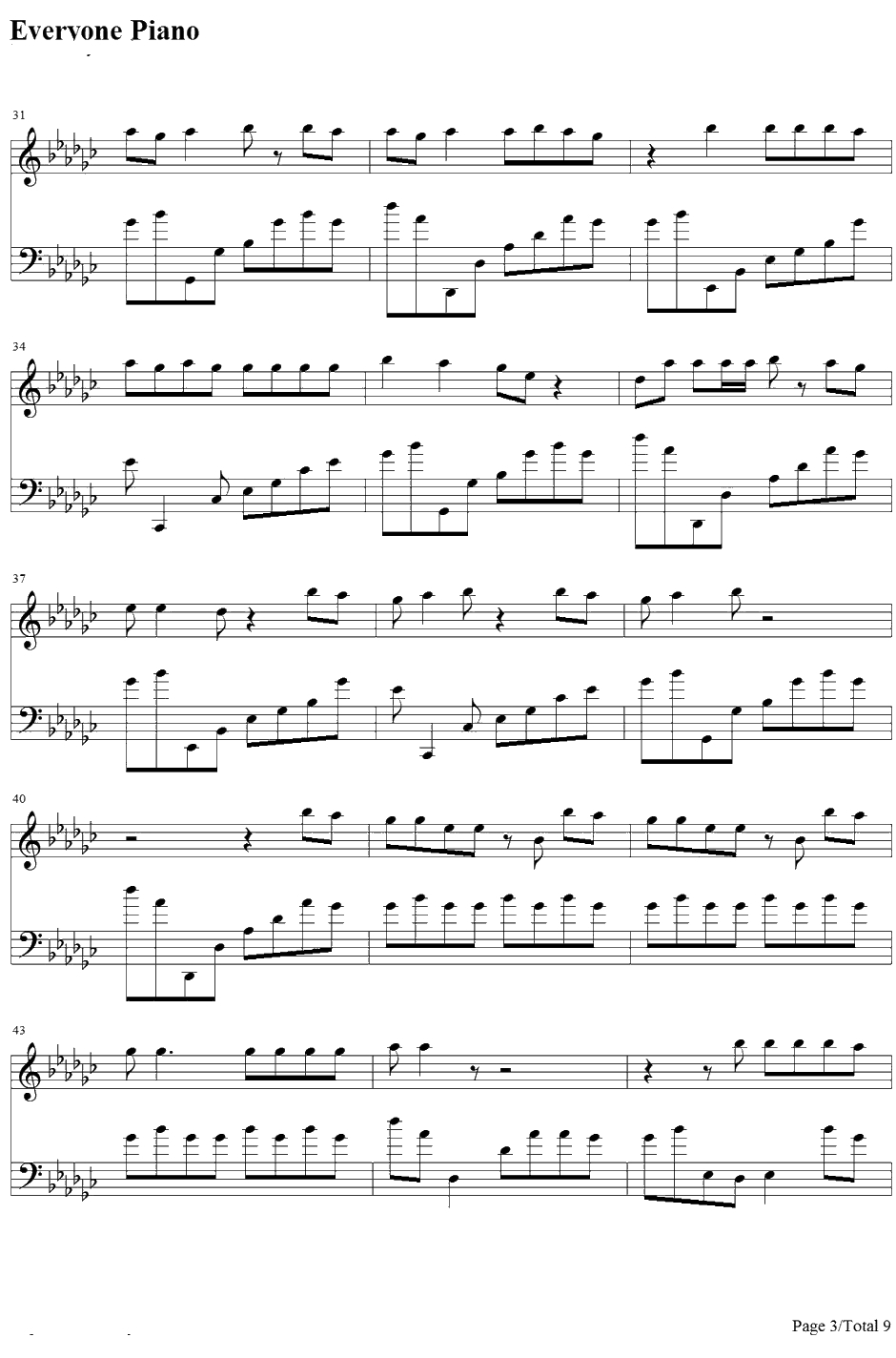 Burnin' It Down钢琴谱-JasonAldean3