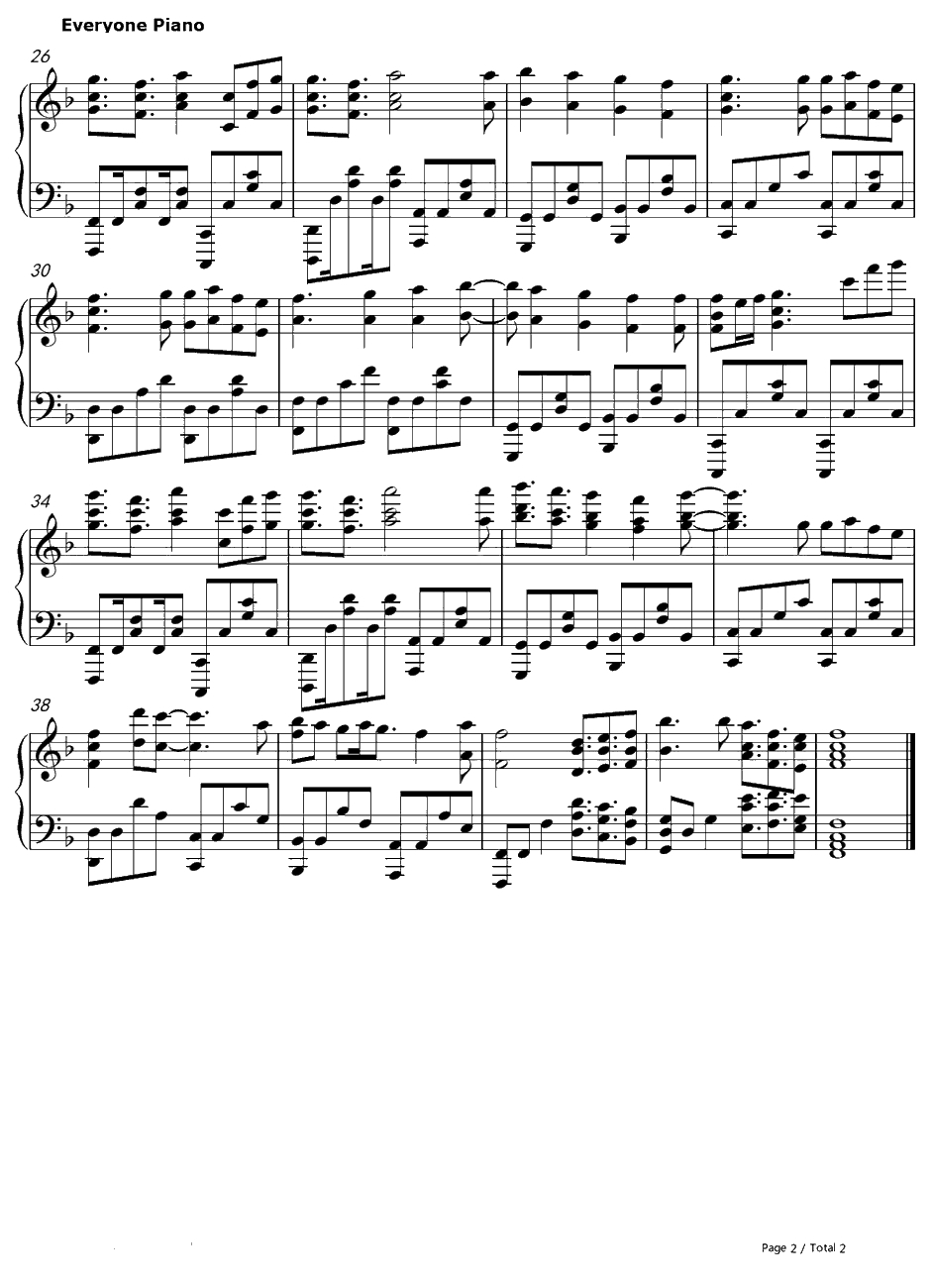 いちばん星钢琴谱-黑羽宁子(种田梨沙)、橘佳奈(洲崎绫)、和美•施里恩曹尔(M・A・O)、鹰鸟小鸟(田所梓)-极黑的布伦希尔德ED2