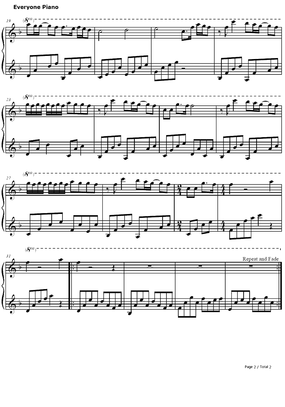 ALittle Pain钢琴谱-OliviaLufkin-NANAED2