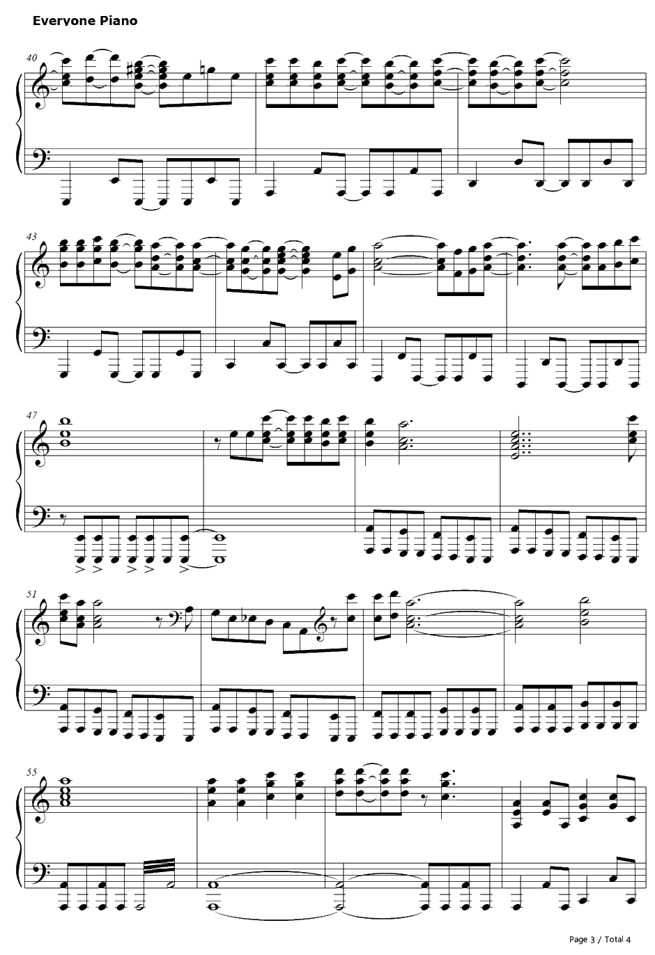 Listen!!钢琴谱-放课後ティータイム放学后茶会-K-ON!!ED13