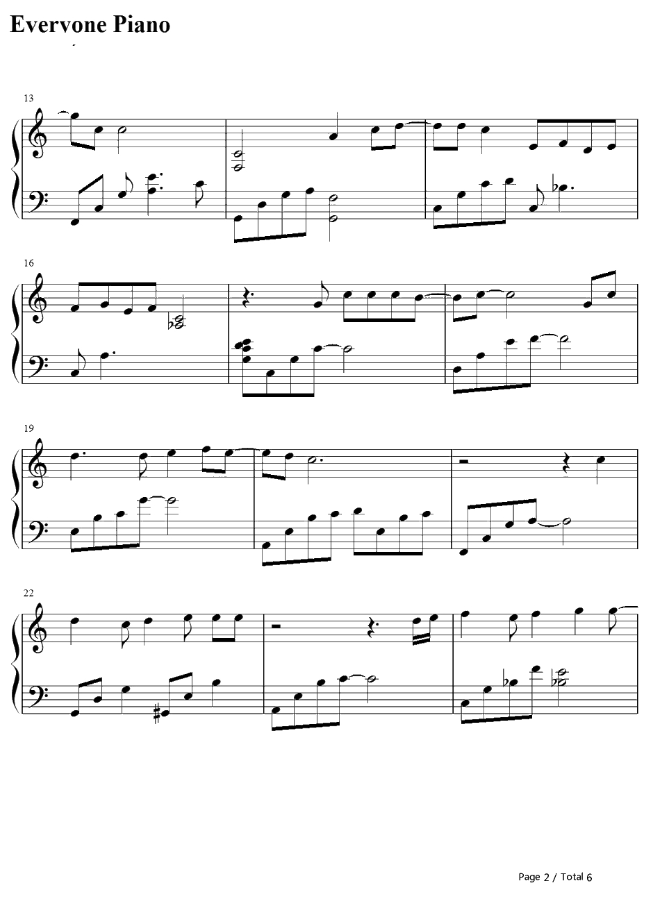 1000の言葉钢琴谱-倖田來未-千言万语-最终幻想X-2OST2