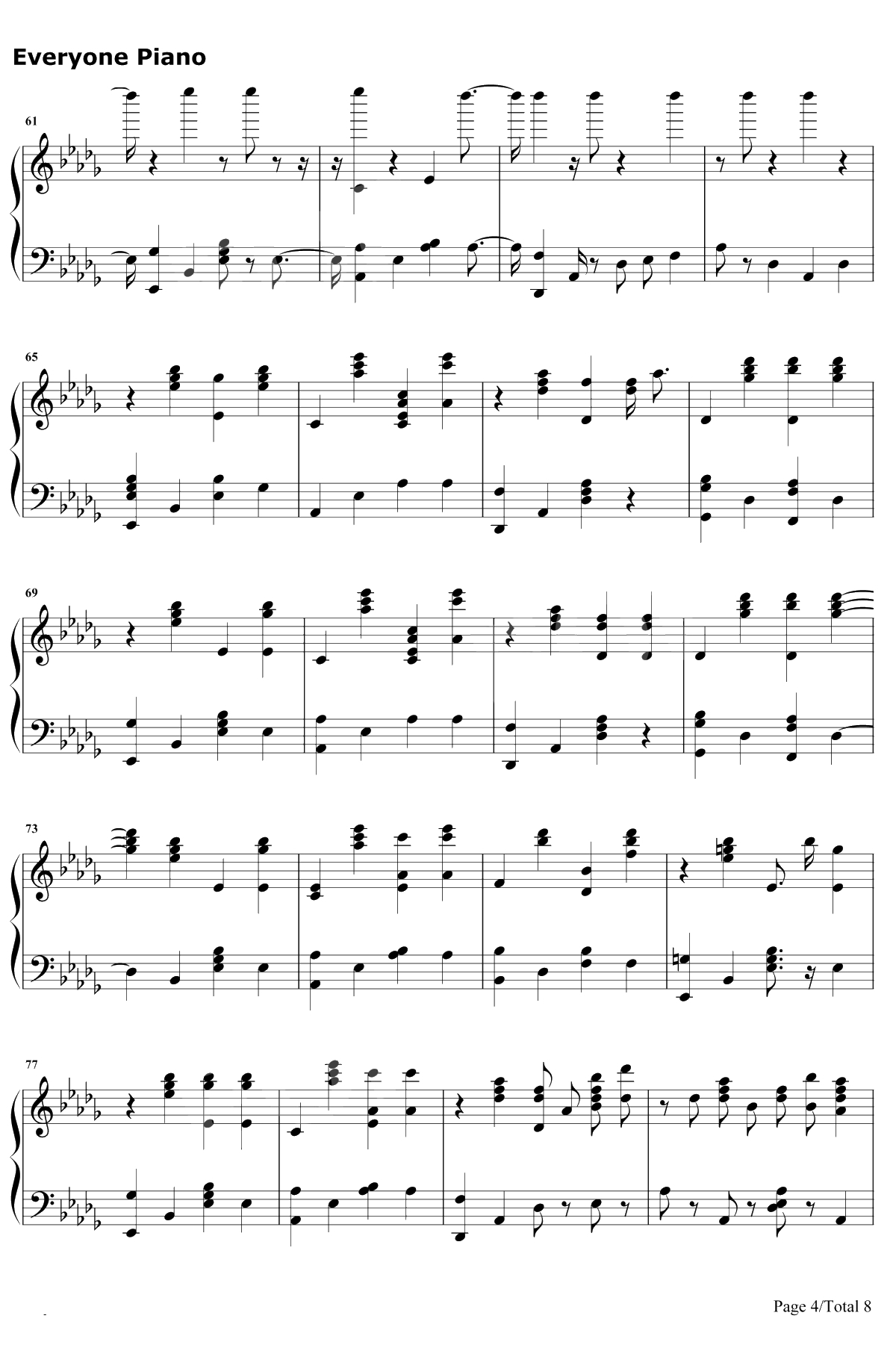 Santa's Coming For Us钢琴谱-Sia/Greg Kurstin4