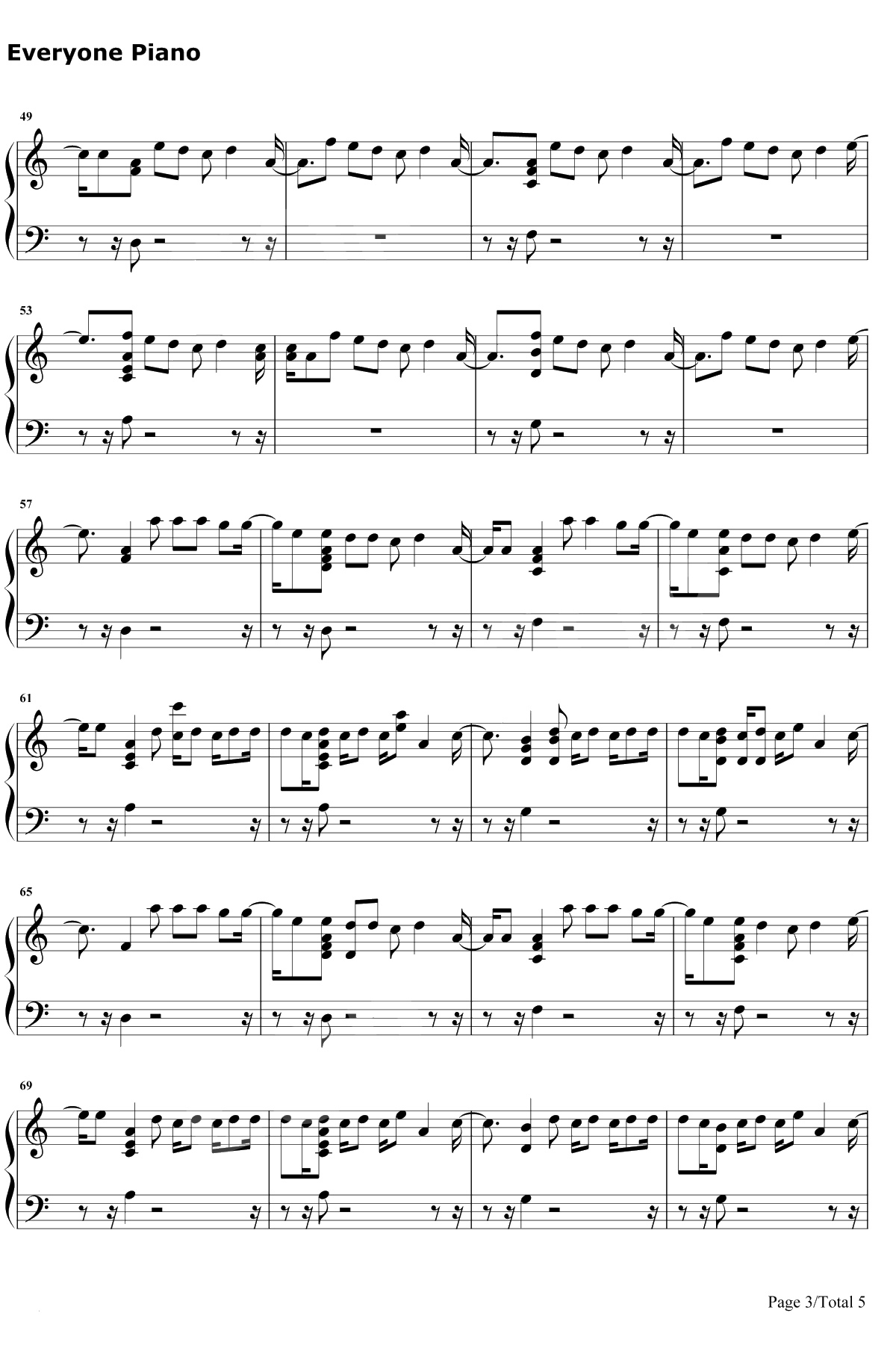 Faking It钢琴谱-Calvin Harris3