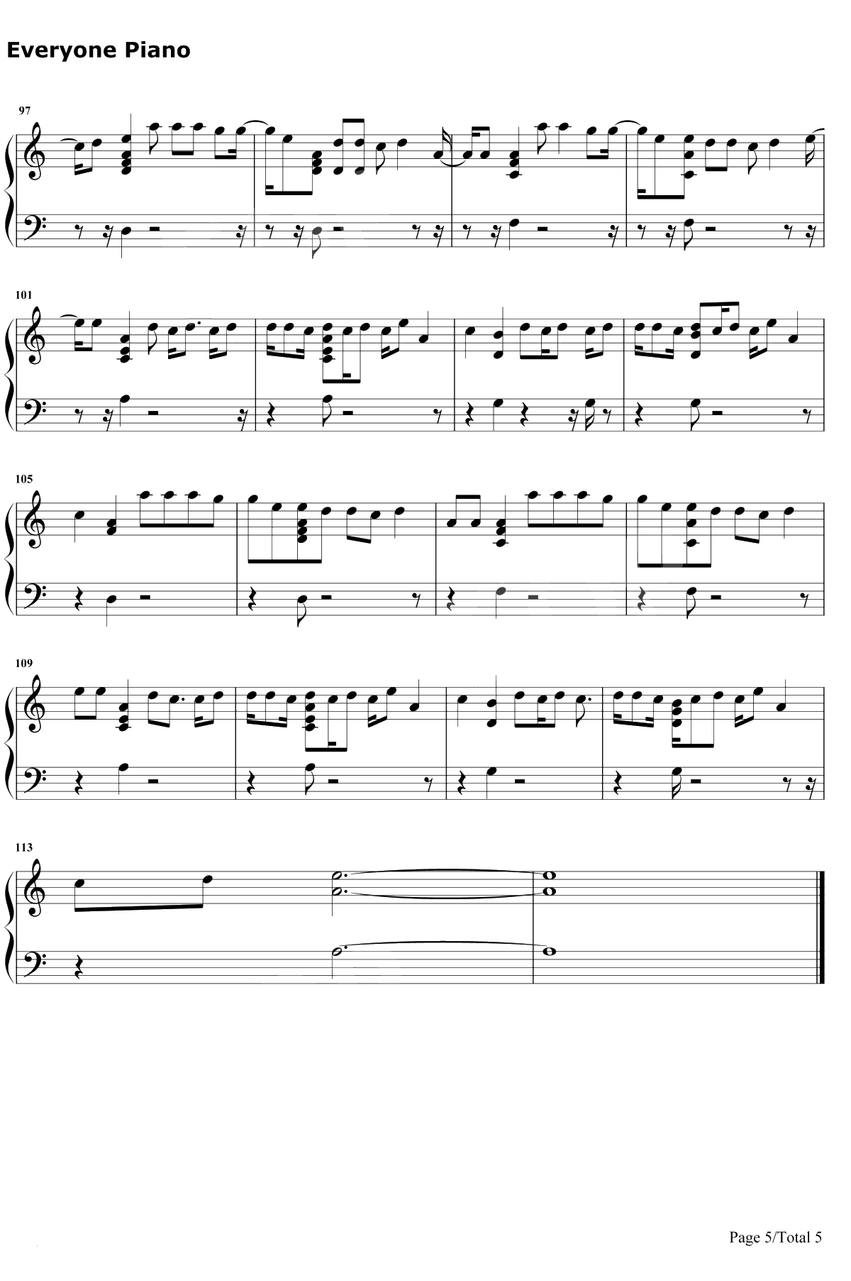 Faking It钢琴谱-Calvin Harris5