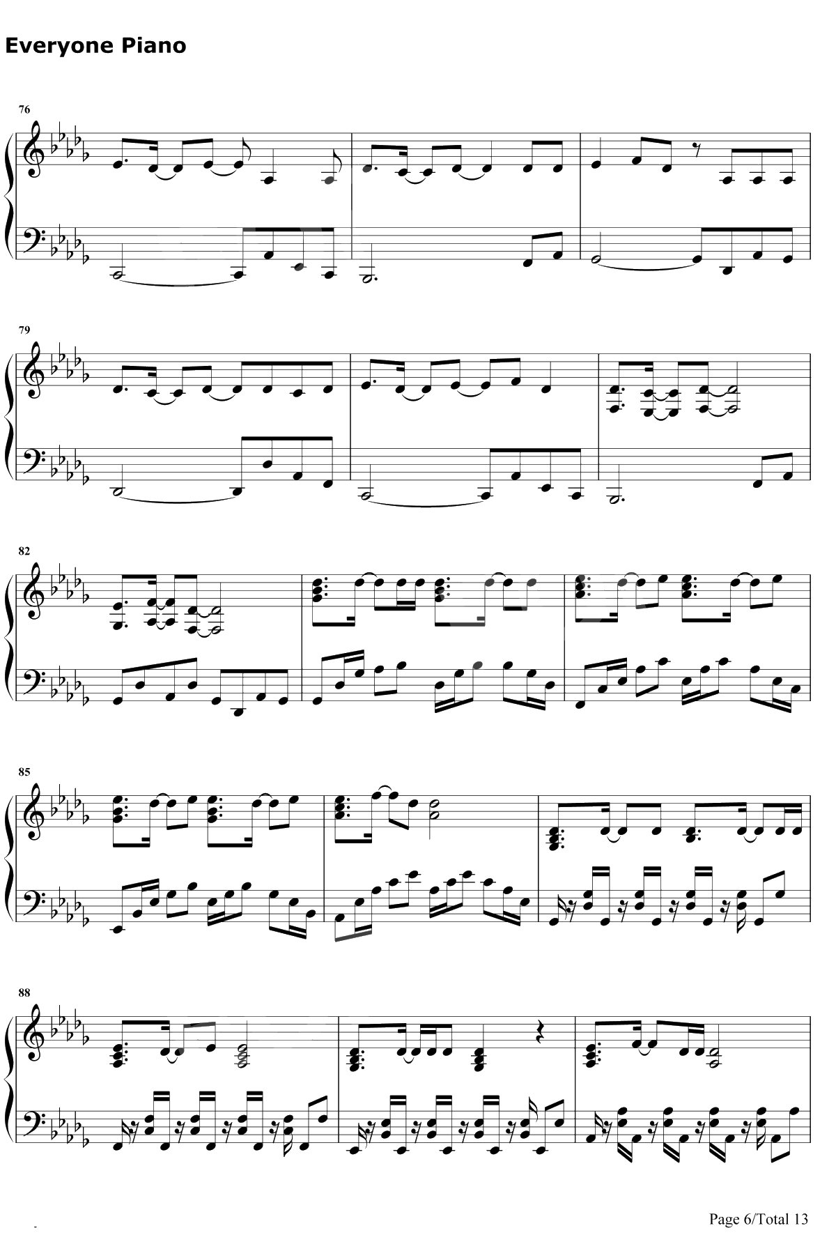 Grand Blue钢琴谱-湘南乃风6