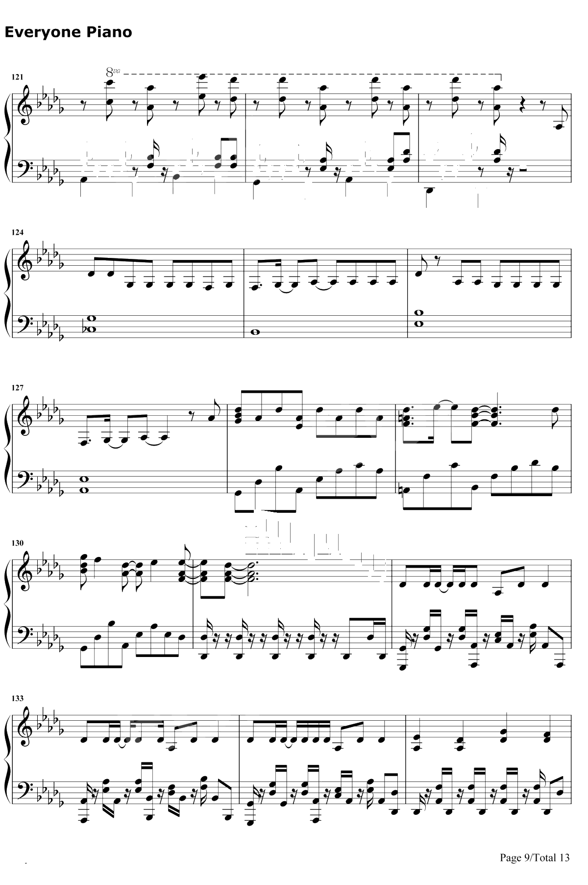 Grand Blue钢琴谱-湘南乃风9