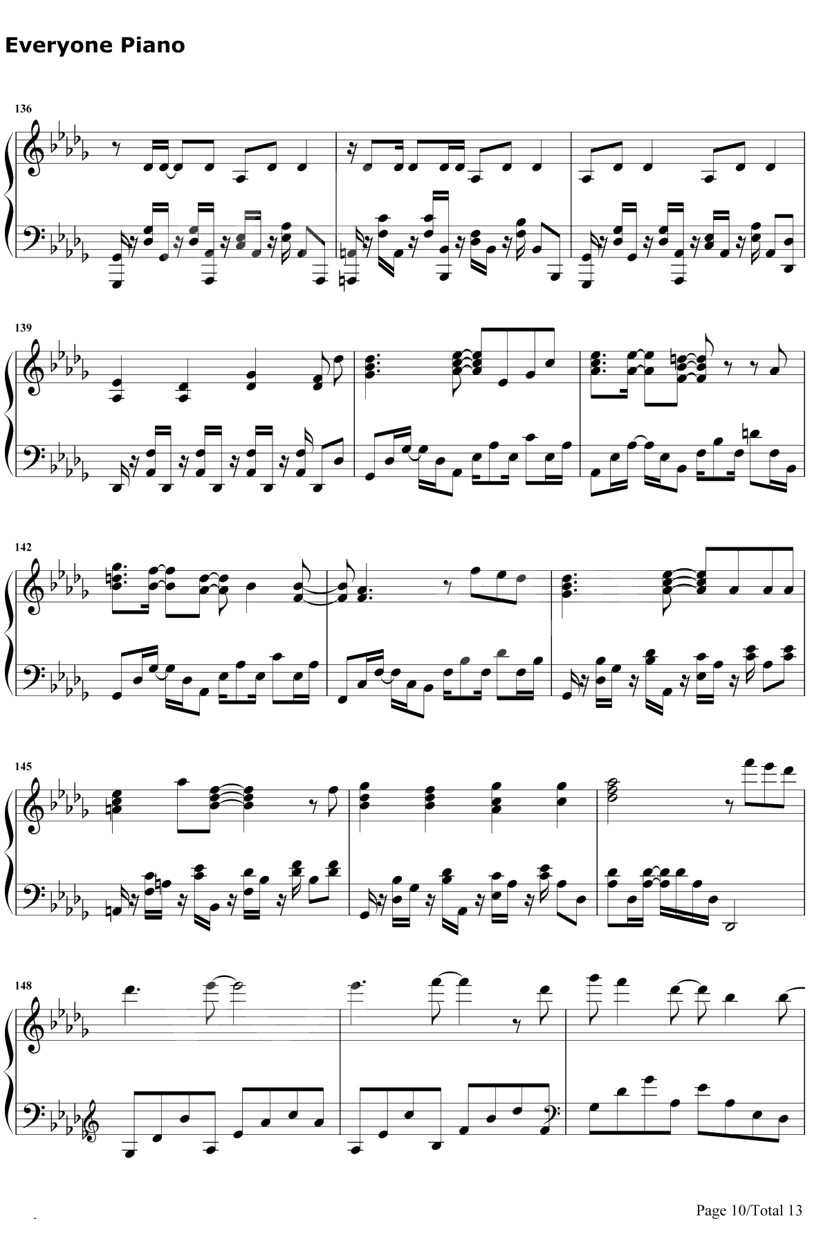 Grand Blue钢琴谱-湘南乃风10