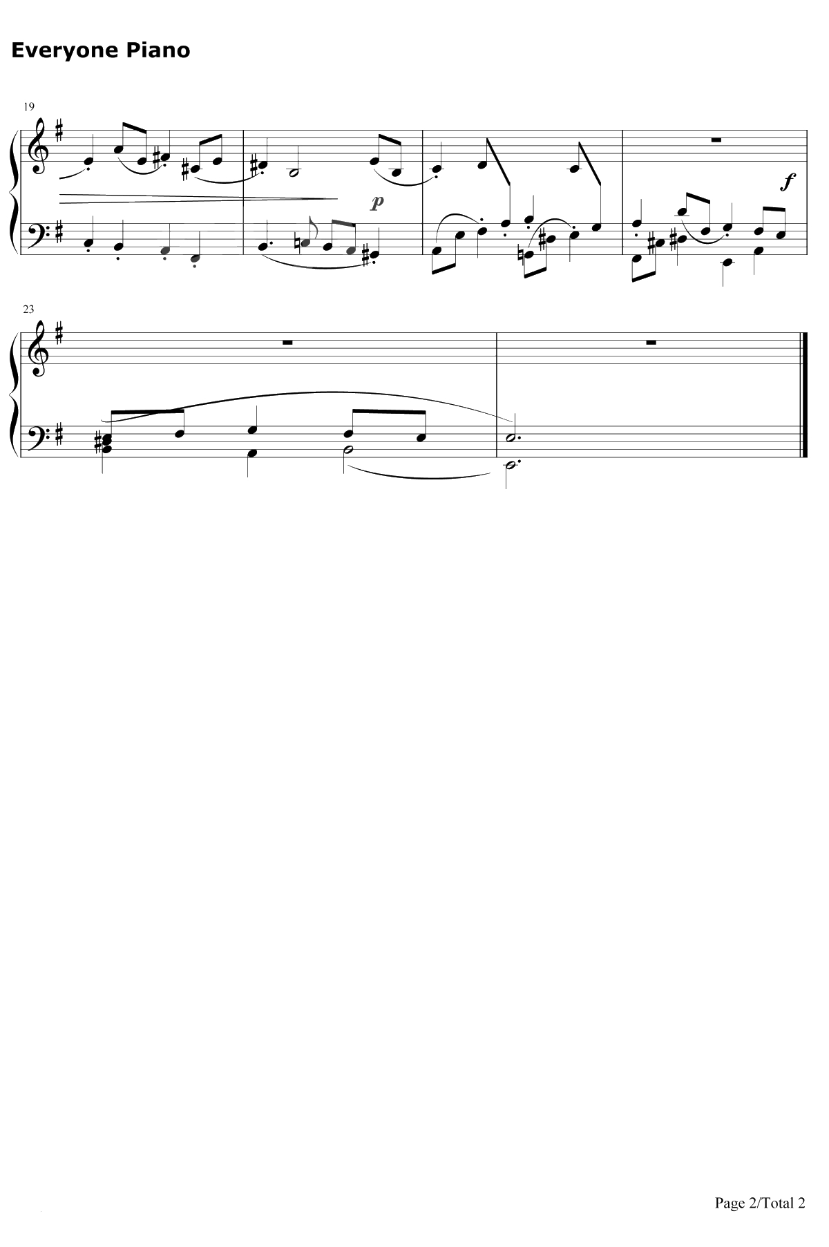 布列舞曲12钢琴谱-巴赫2