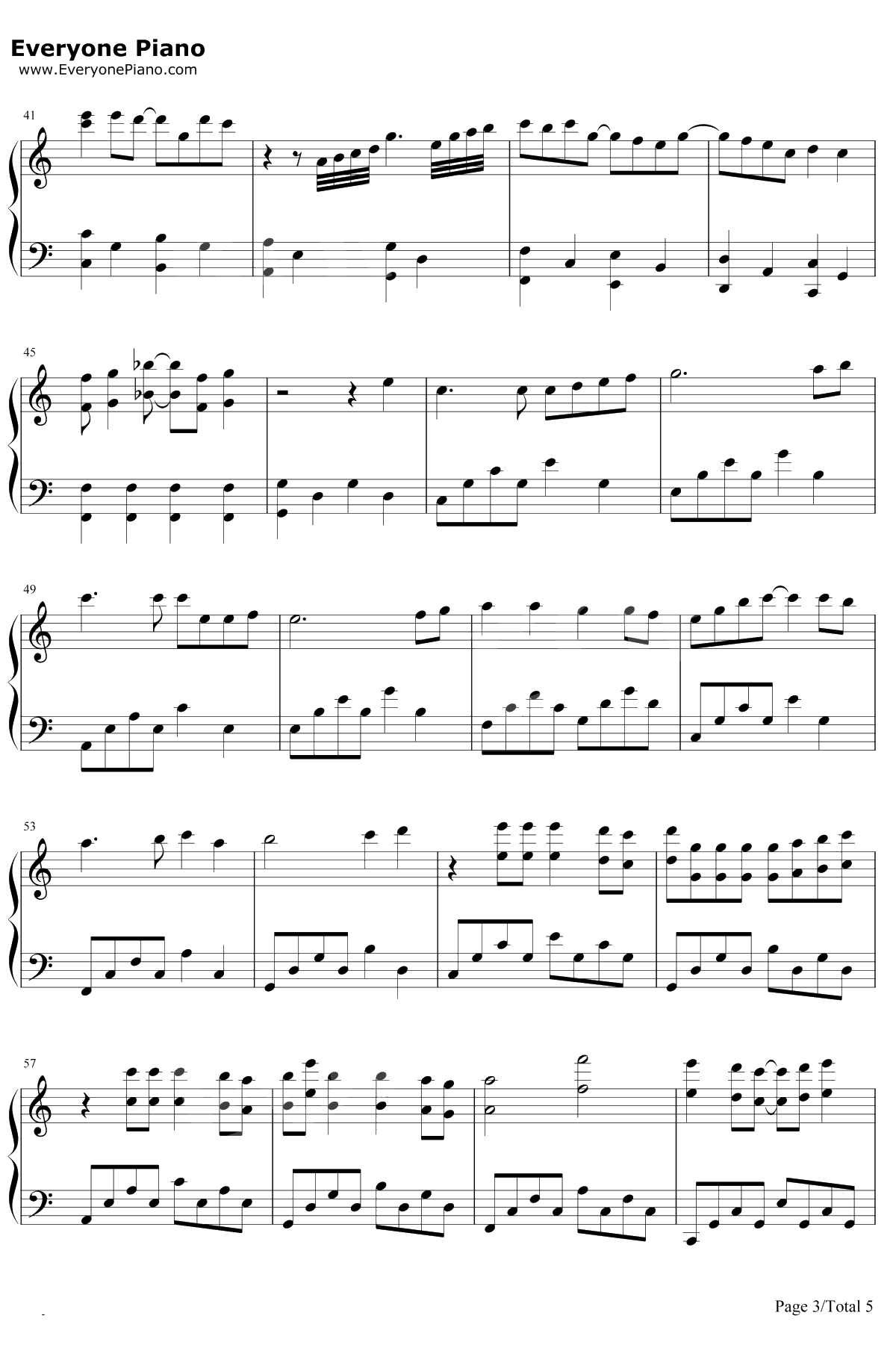 一双手钢琴谱-林奕匡3