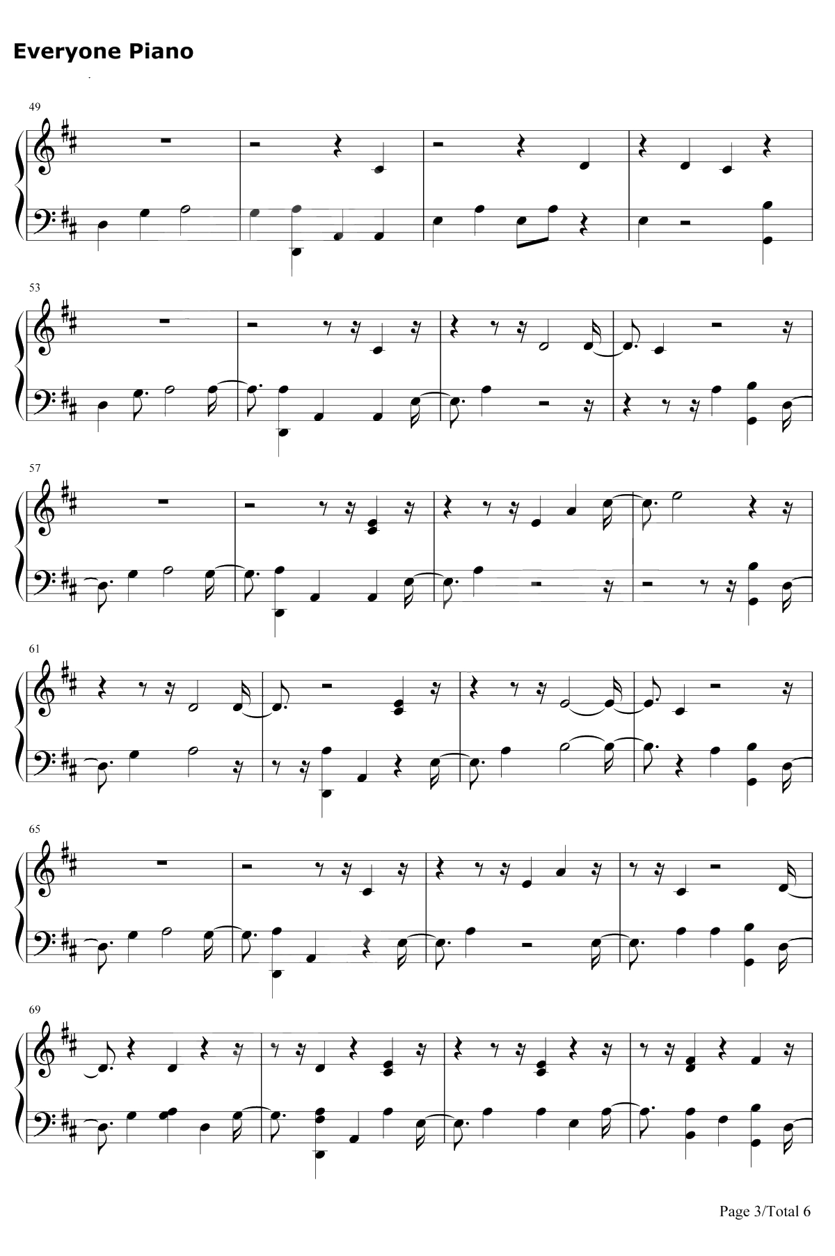 So It Goes…钢琴谱-Taylor Swift3