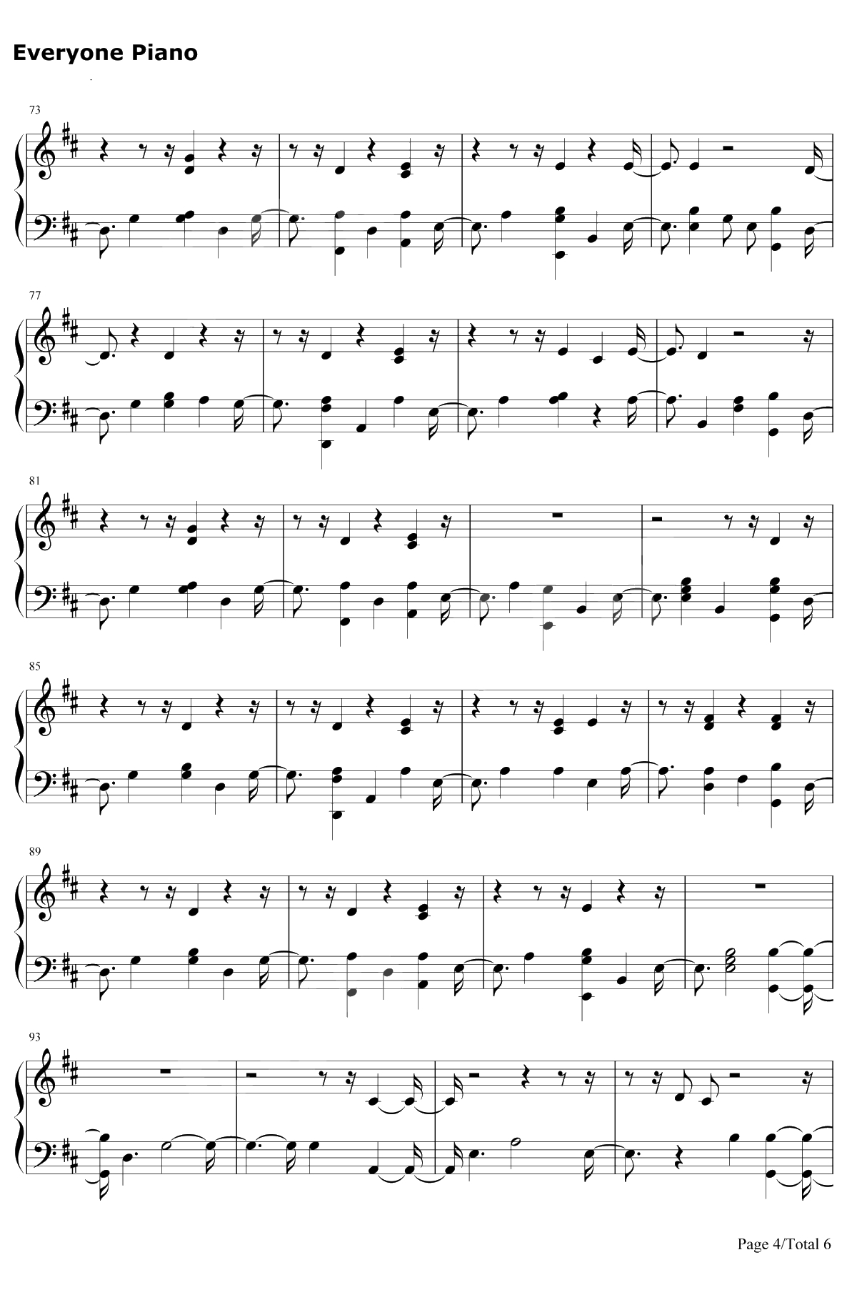 So It Goes…钢琴谱-Taylor Swift4