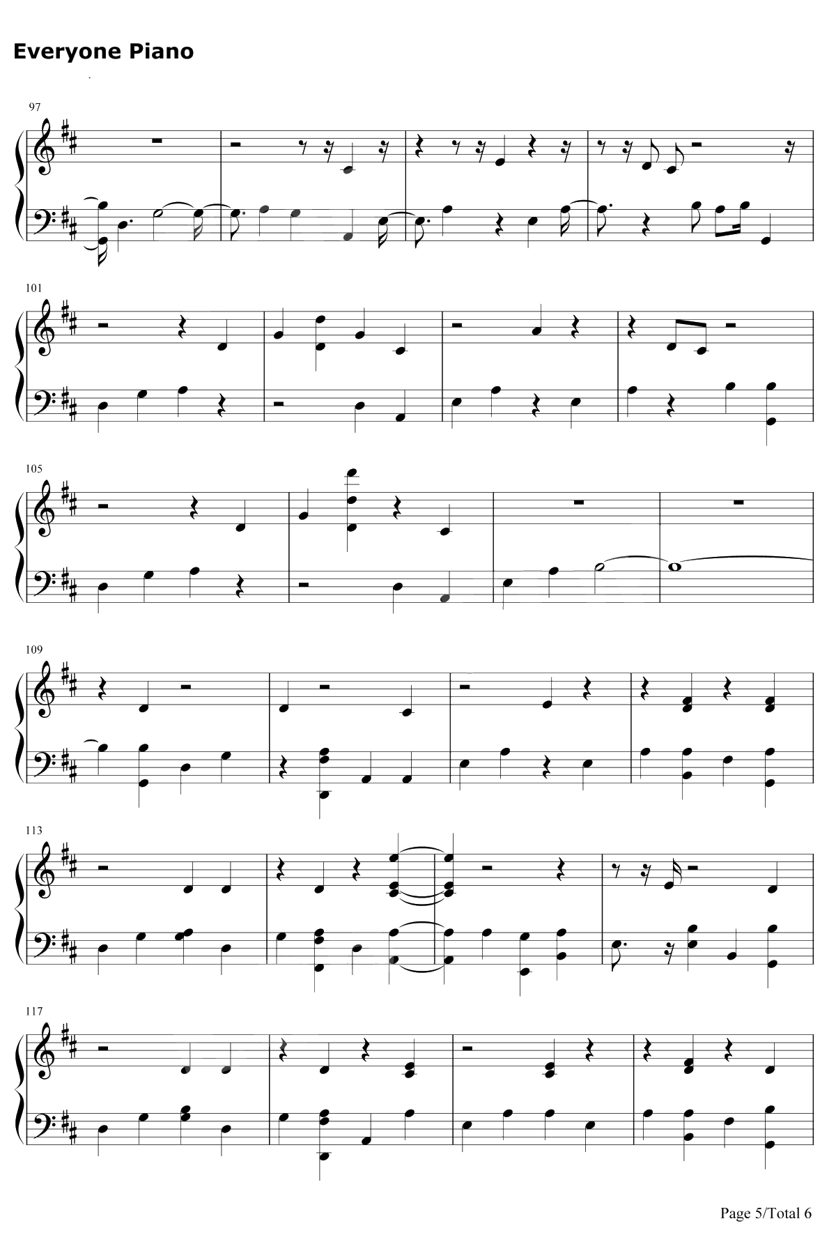 So It Goes…钢琴谱-Taylor Swift5