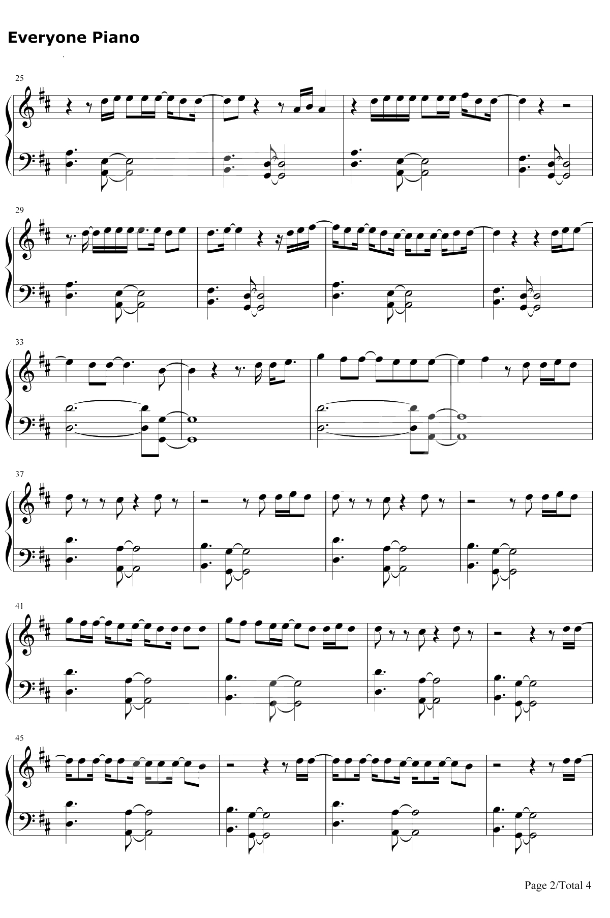 More Than Friends钢琴谱-Jason Mraz / Meghan Trainor2