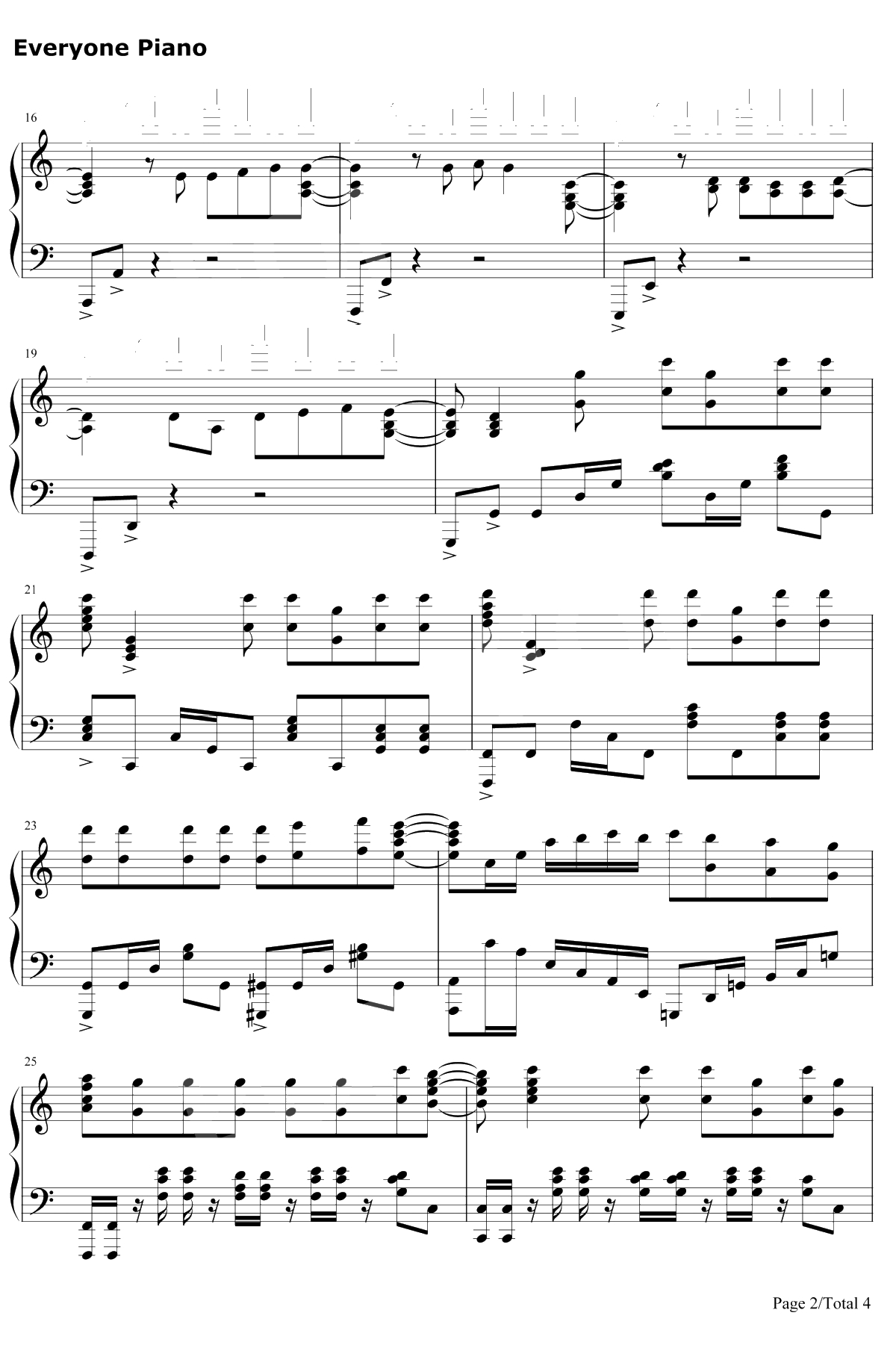 ロングホープ・フィリア钢琴谱-菅田将晖2