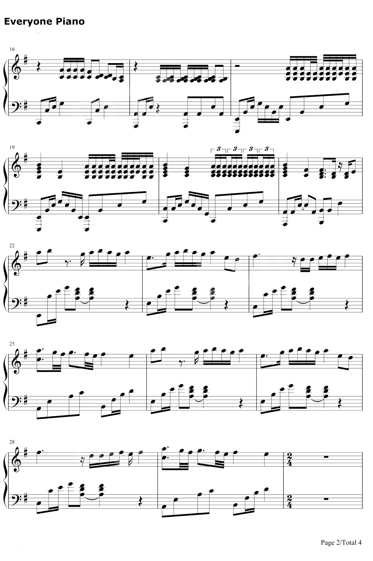 God Is a Woman钢琴谱-Ariana Grande2