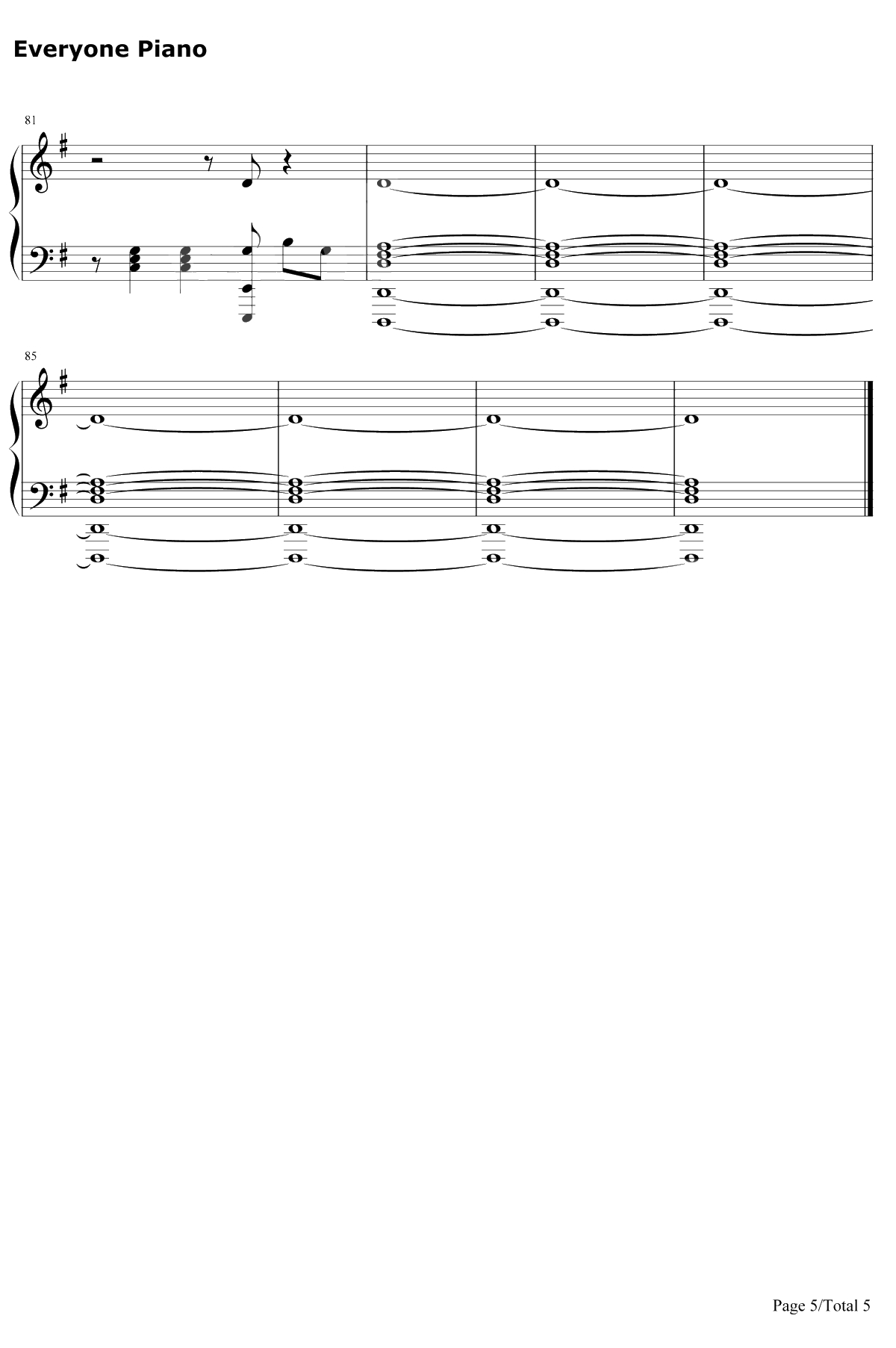 The Middle钢琴谱-Zedd / Maren Morris / Grey5