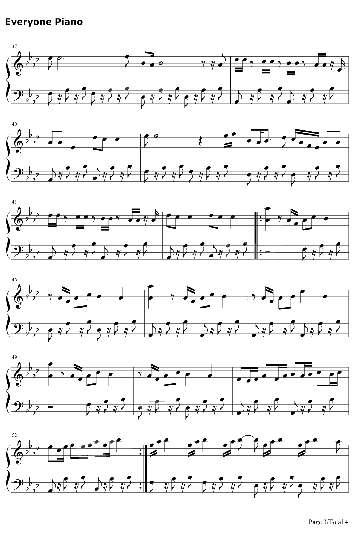 Wait钢琴谱-Maroon53